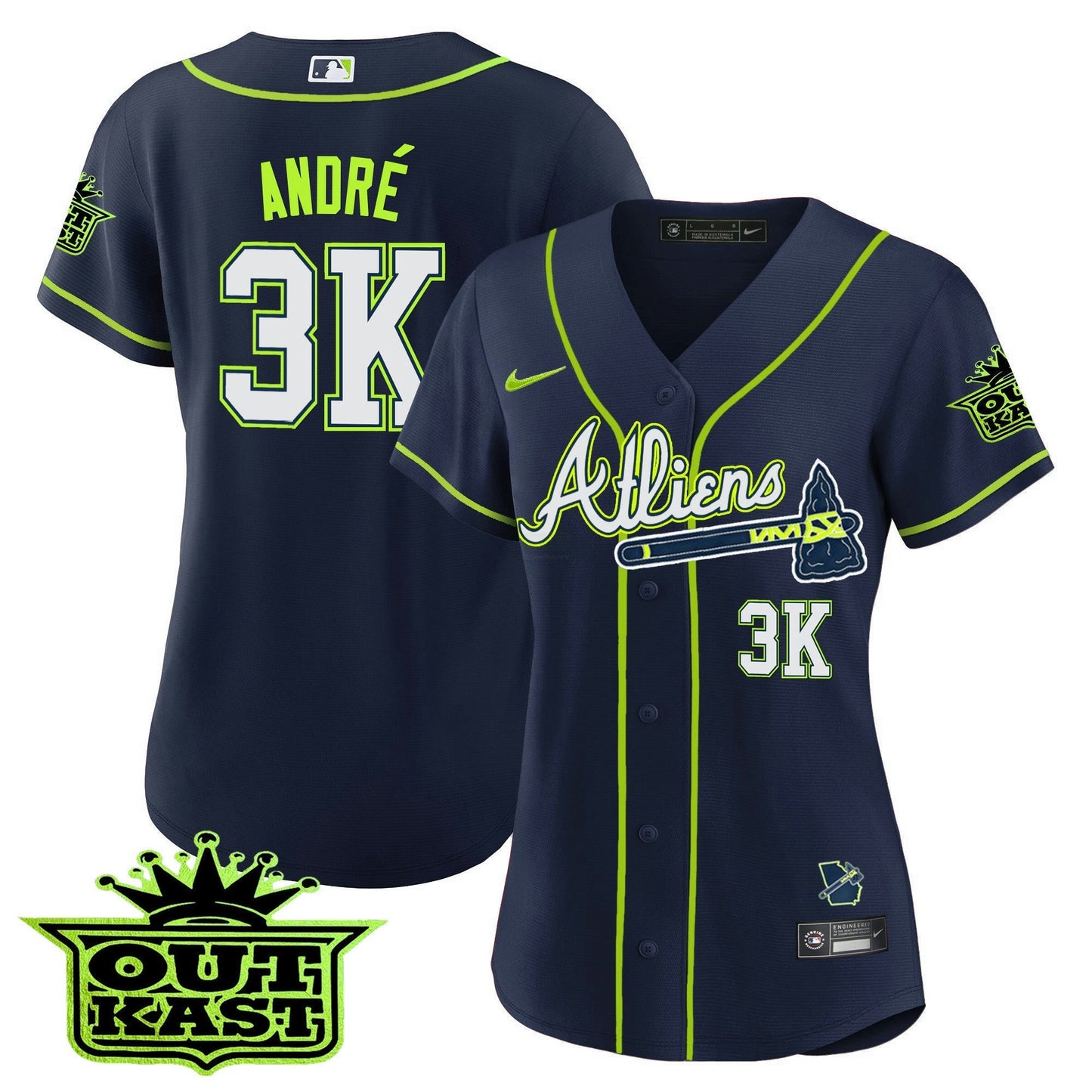 Camisa MLB Women’s Atlanta Atliens Jersey