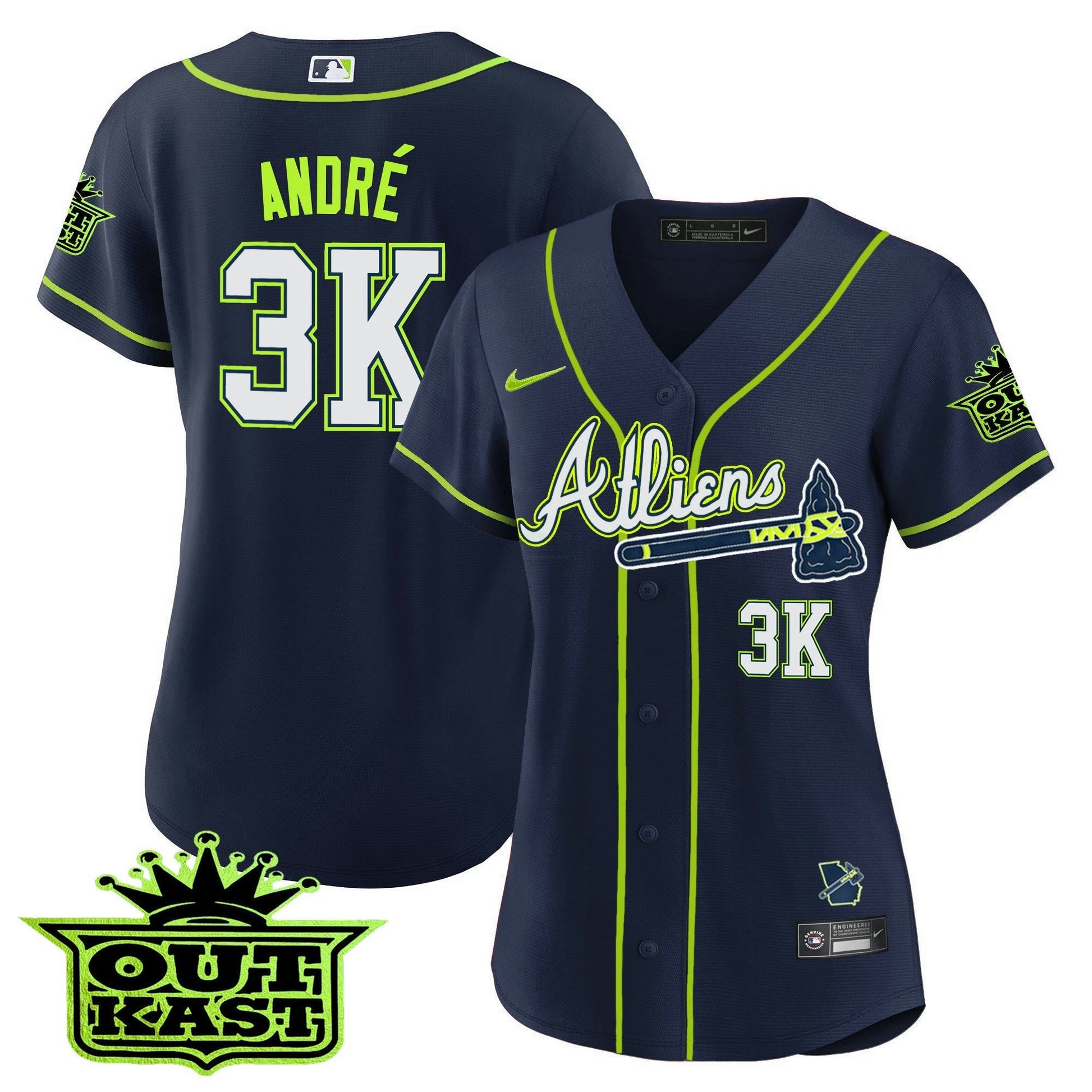 Camisa MLB Women’s Atlanta Atliens Jersey V2