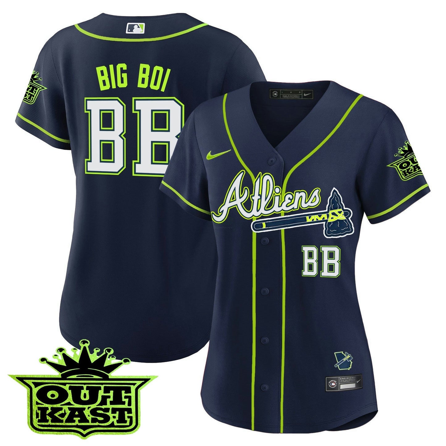 Camisa MLB Women’s Atlanta Atliens Jersey V2