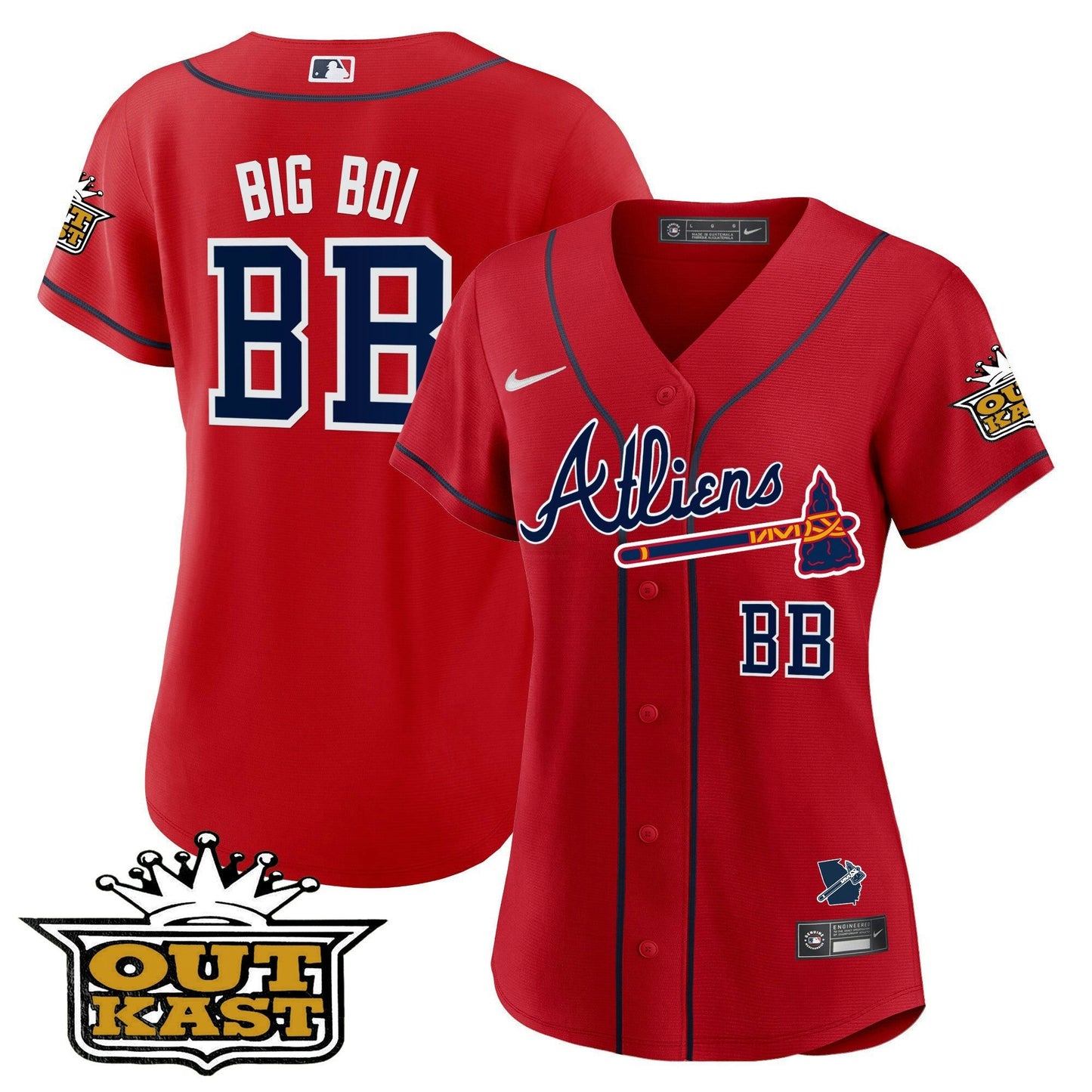 Camisa MLB Women’s Atlanta Atliens Jersey V2