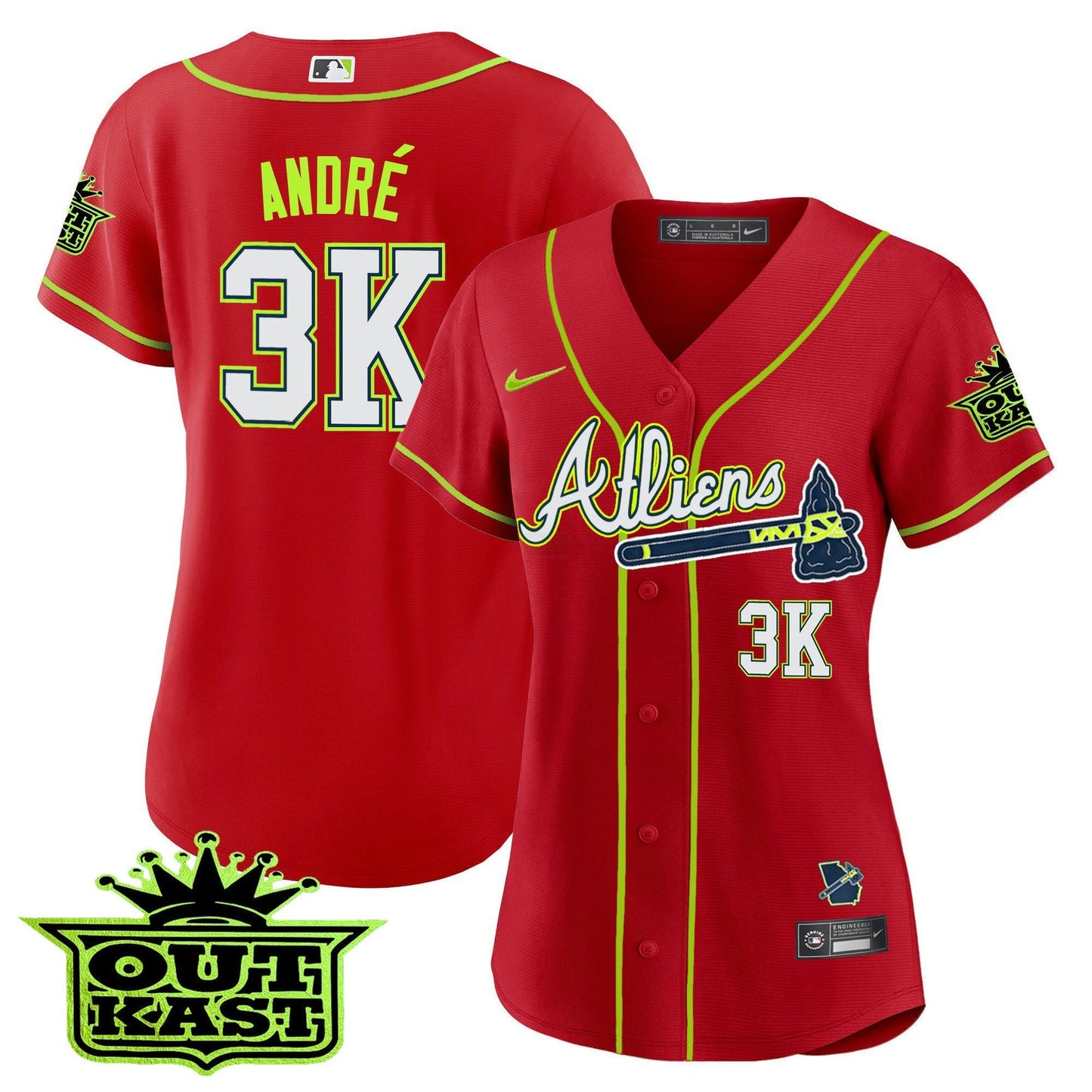 Camisa MLB Women’s Atlanta Atliens Jersey