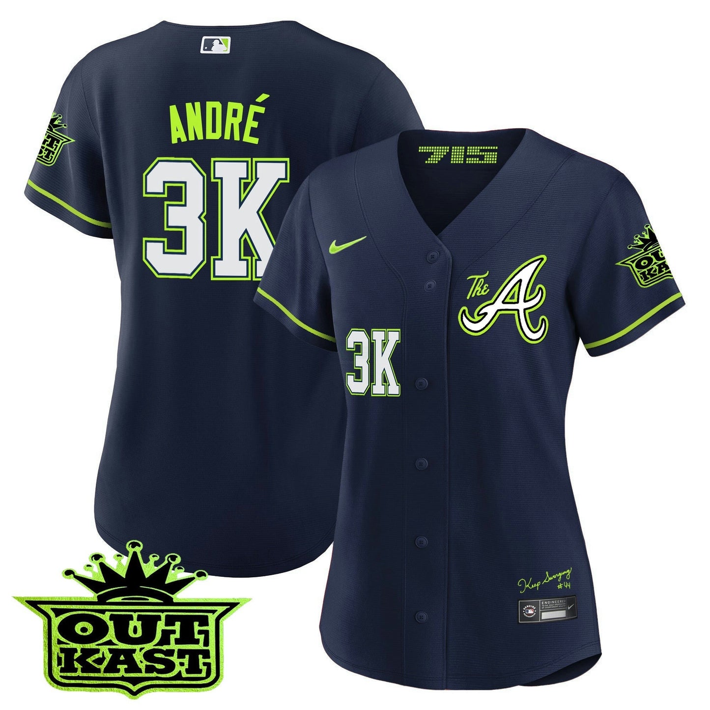 Camisa MLB Women’s Atlanta Atliens The A Jersey