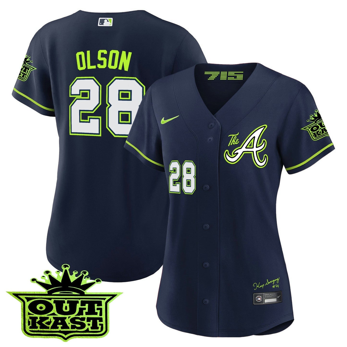 Camisa MLB Women’s Atlanta Atliens The A Jersey