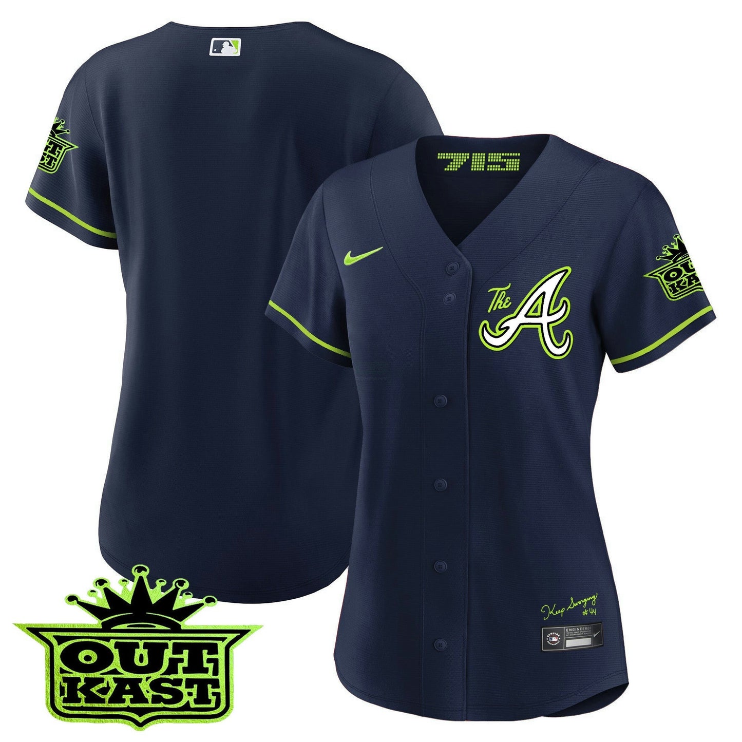 Camisa MLB Women’s Atlanta Atliens The A Jersey