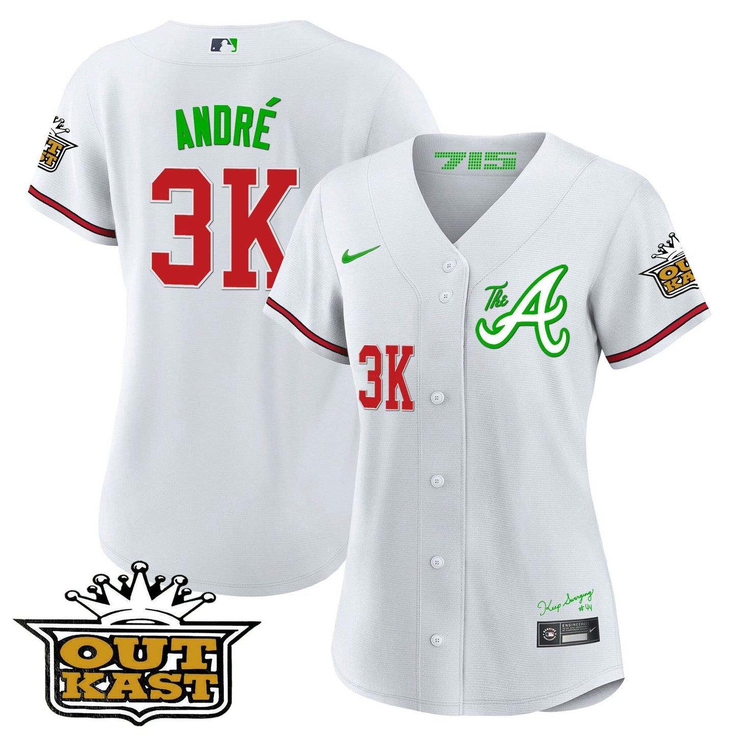 Camisa MLB Women’s Atlanta Atliens The A Jersey
