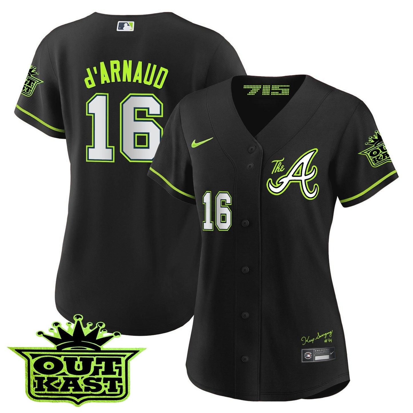 Camisa MLB Women’s Atlanta Atliens The A Jersey