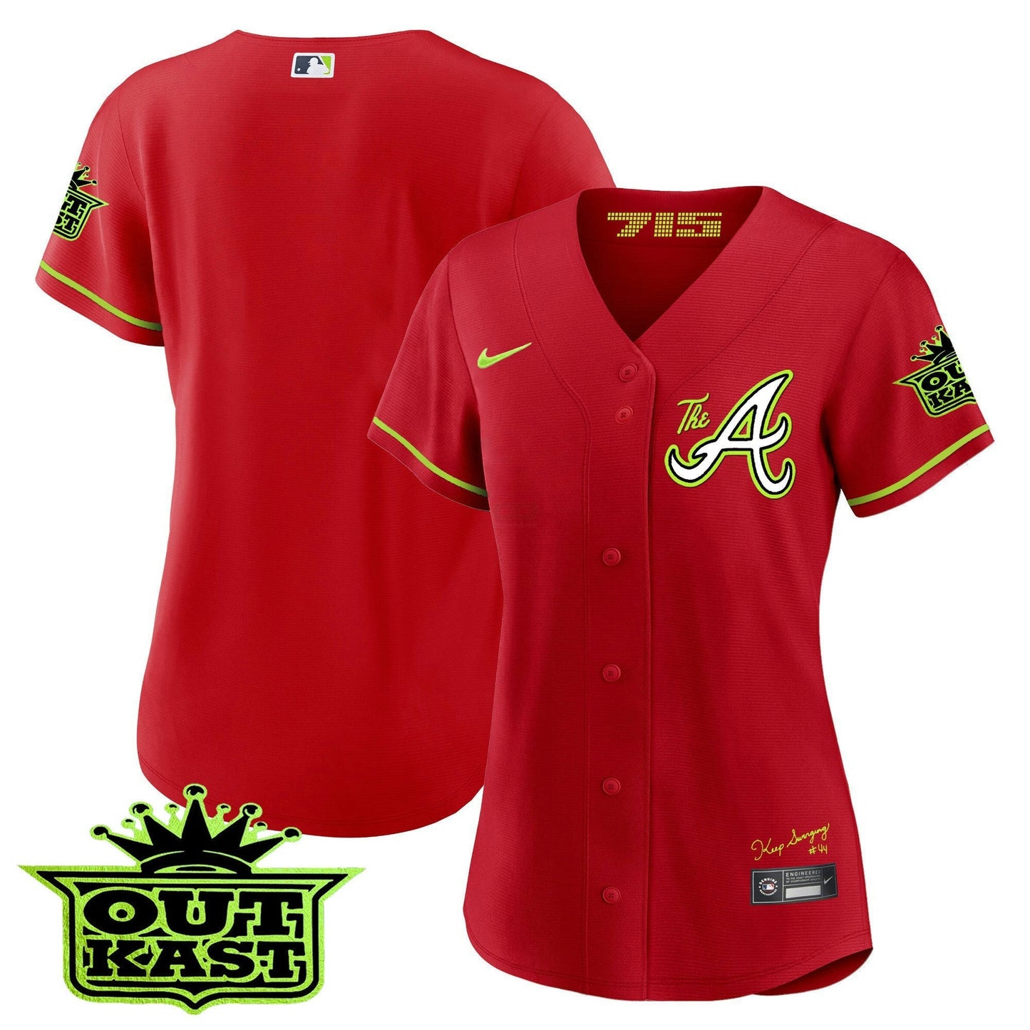 Camisa MLB Women’s Atlanta Atliens The A Jersey