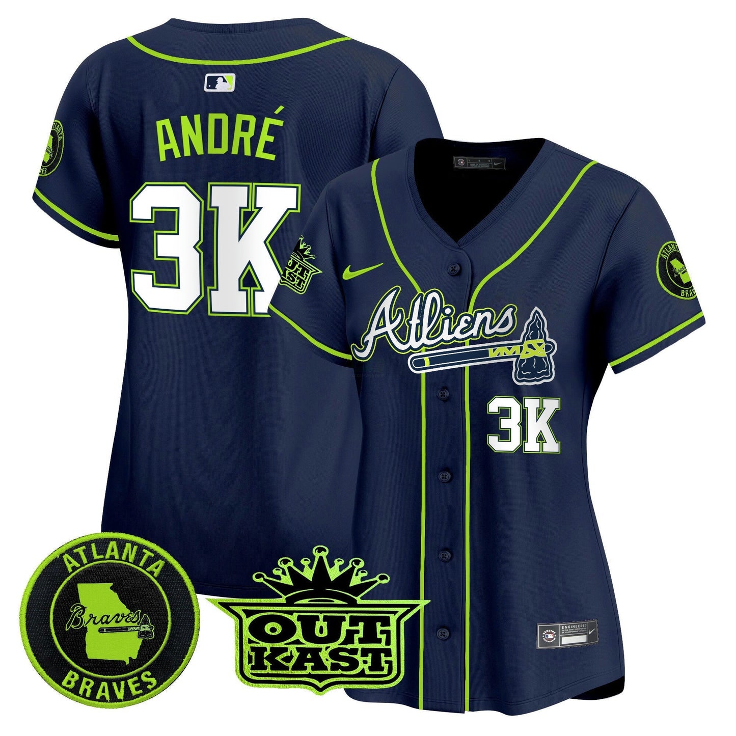 Camisa MLB Women’s Atlanta Atliens Vapor Premier Limited Jersey