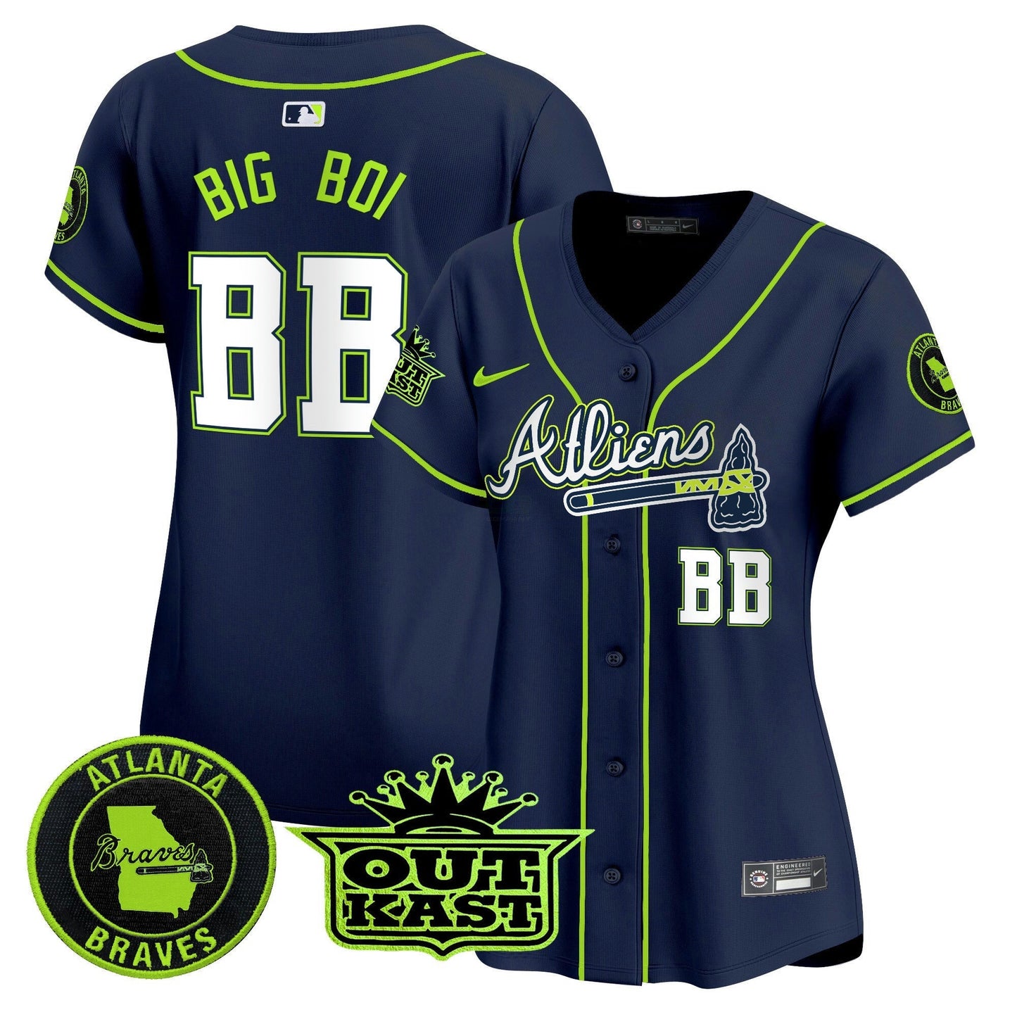 Camisa MLB Women’s Atlanta Atliens Vapor Premier Limited Jersey