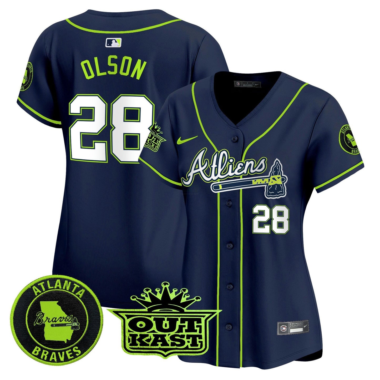 Camisa MLB Women’s Atlanta Atliens Vapor Premier Limited Jersey