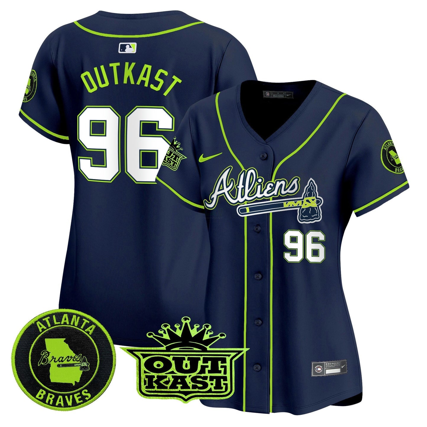 Camisa MLB Women’s Atlanta Atliens Vapor Premier Limited Jersey