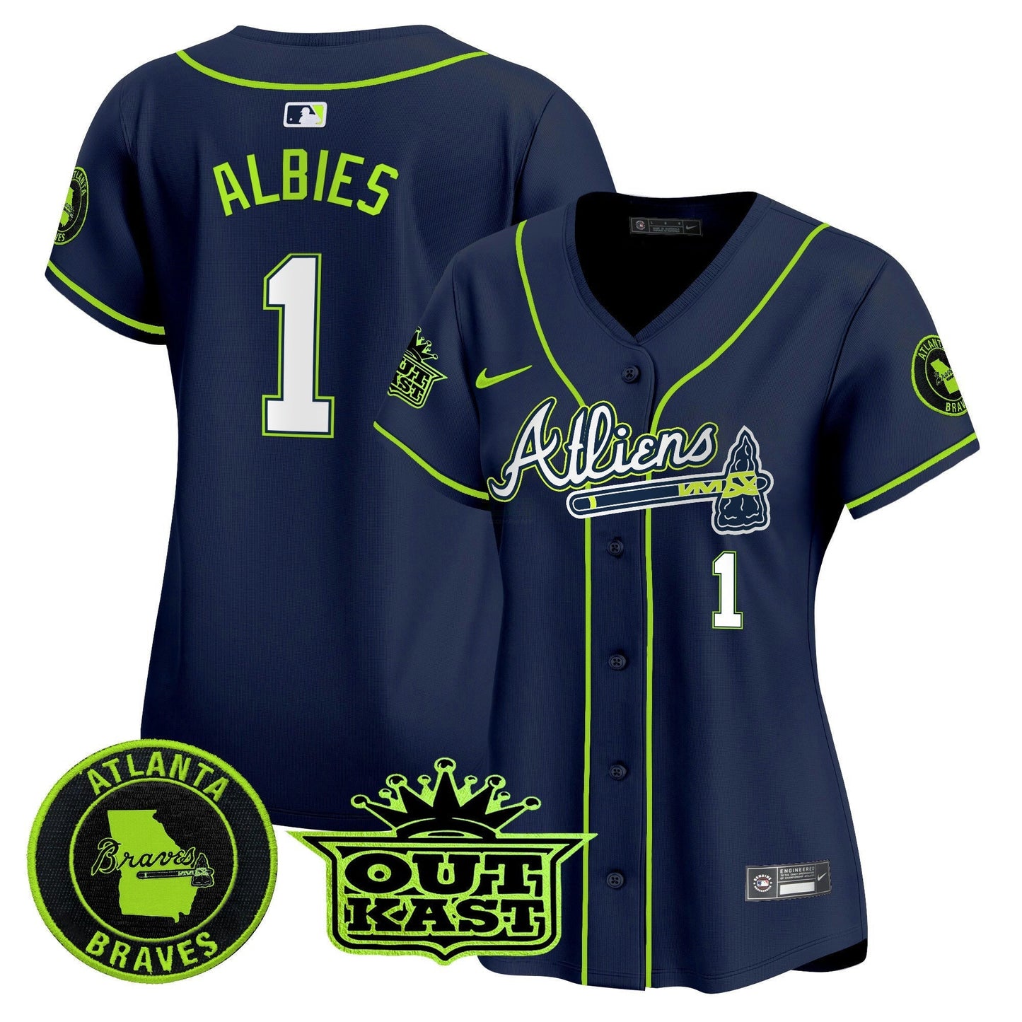 Camisa MLB Women’s Atlanta Atliens Vapor Premier Limited Jersey