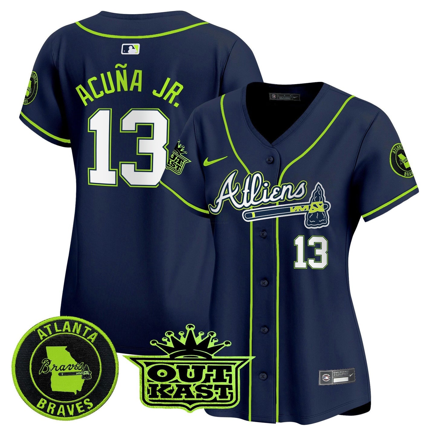 Camisa MLB Women’s Atlanta Atliens Vapor Premier Limited Jersey