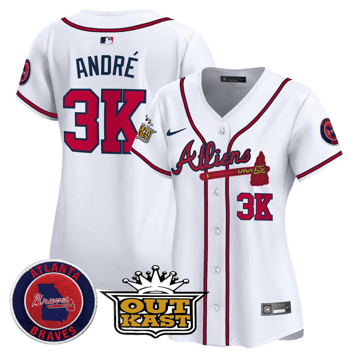 Camisa MLB Women’s Atlanta Atliens Vapor Premier Limited Jersey