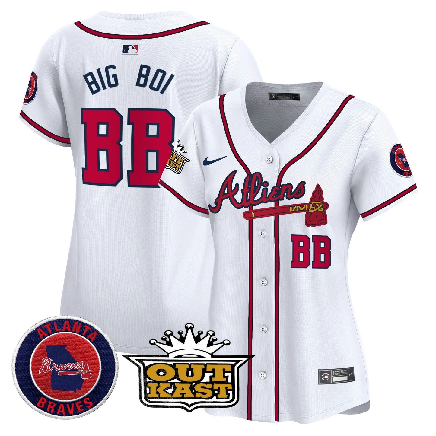 Camisa MLB Women’s Atlanta Atliens Vapor Premier Limited Jersey