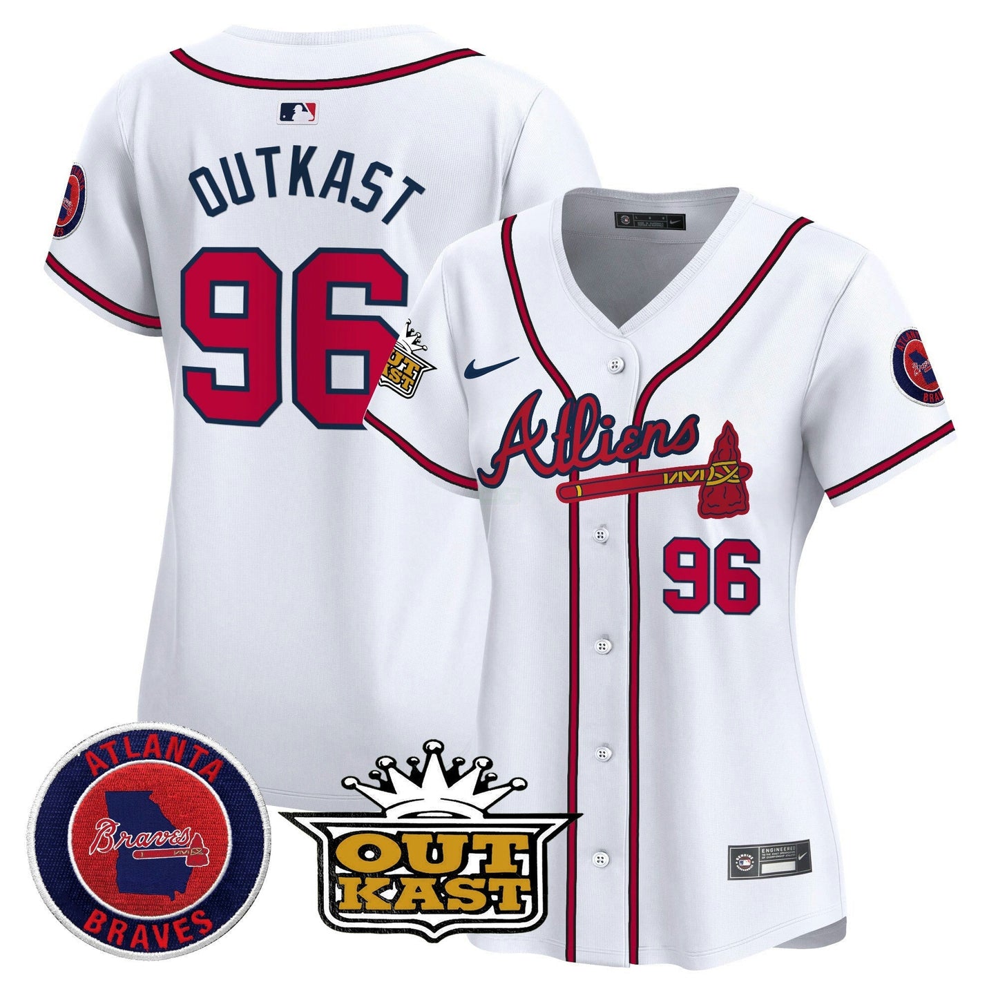 Camisa MLB Women’s Atlanta Atliens Vapor Premier Limited Jersey