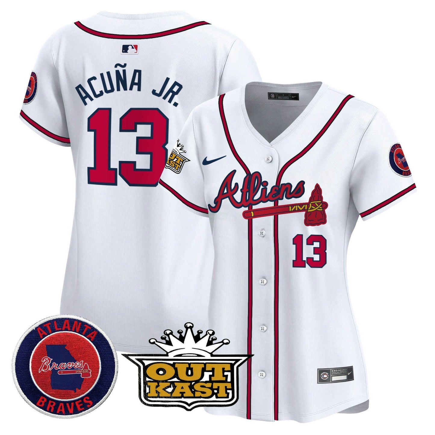 Camisa MLB Women’s Atlanta Atliens Vapor Premier Limited Jersey