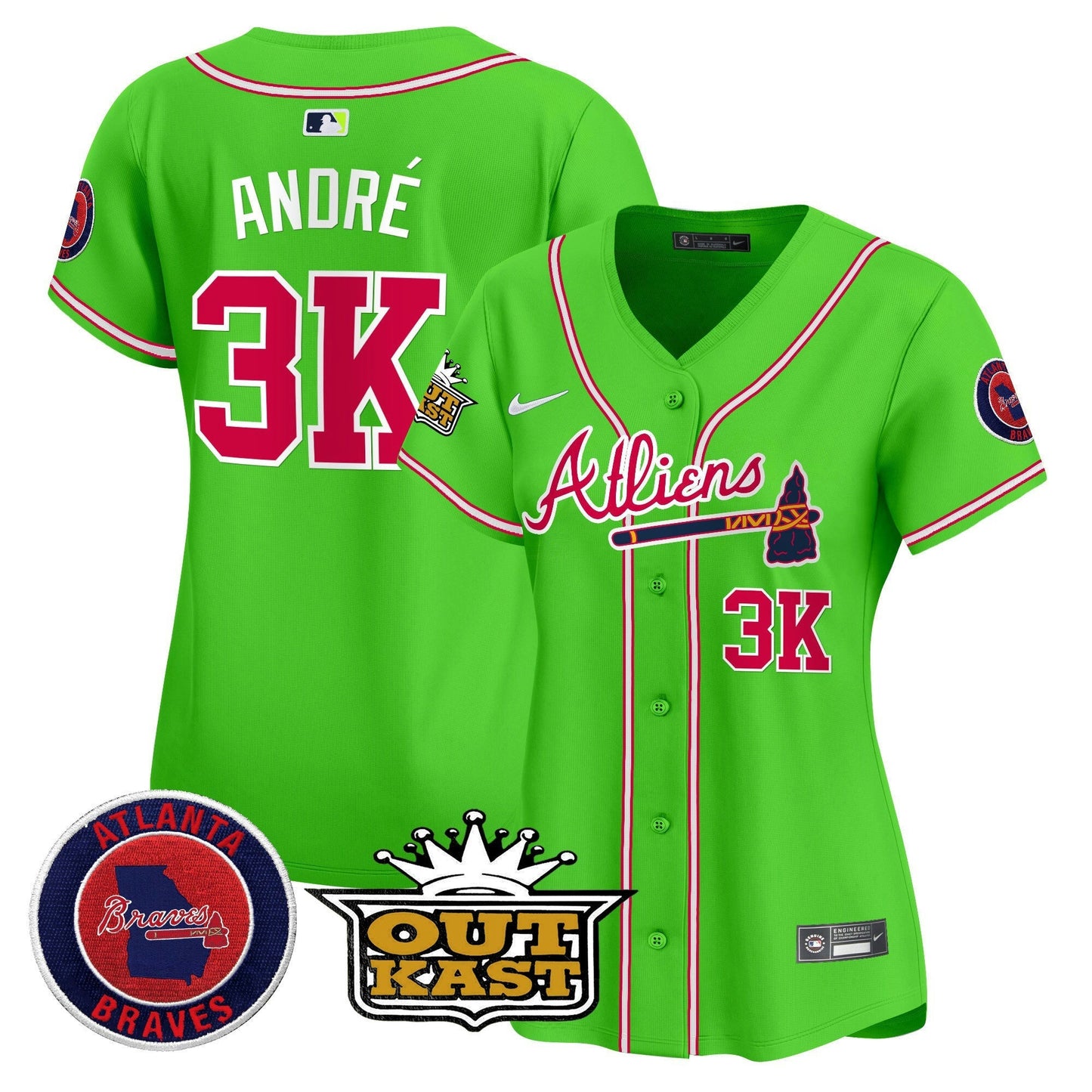 Camisa MLB Women’s Atlanta Atliens Vapor Premier Limited Jersey