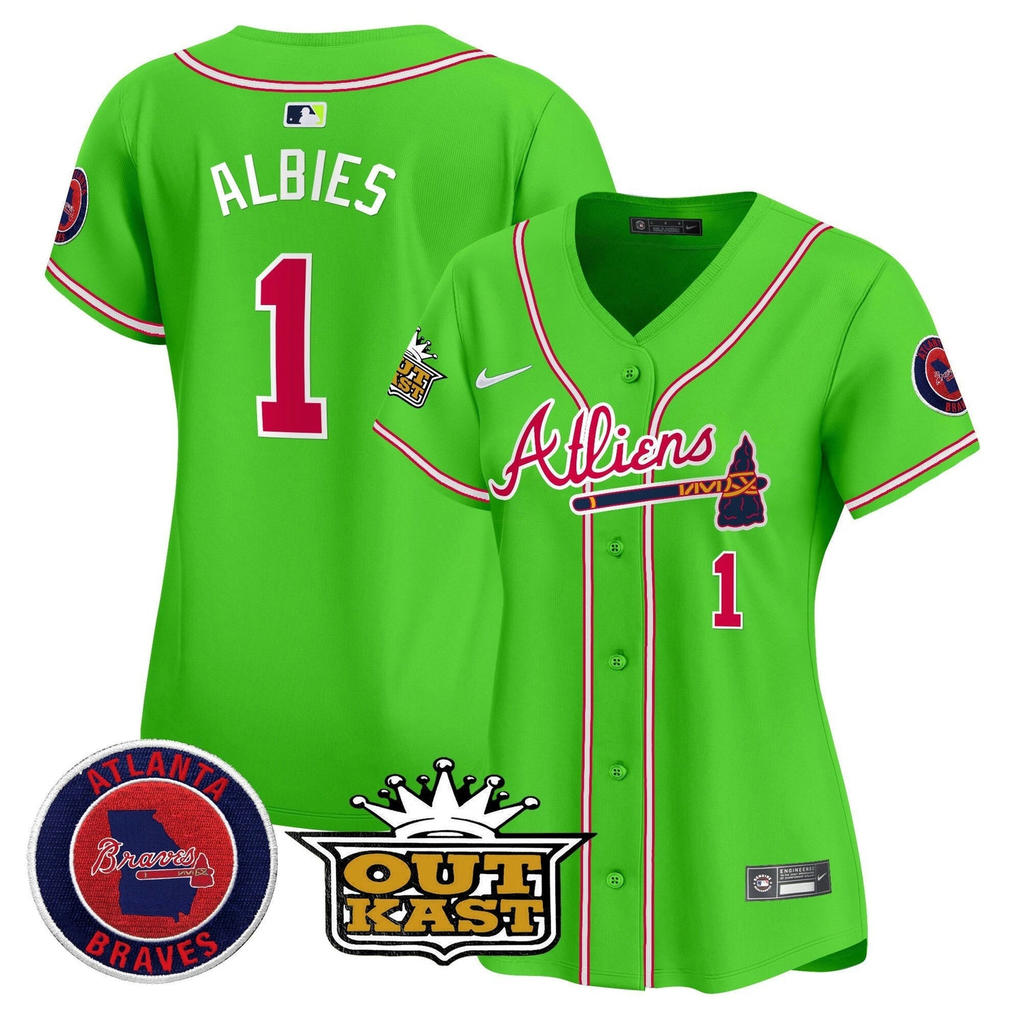 Camisa MLB Women’s Atlanta Atliens Vapor Premier Limited Jersey
