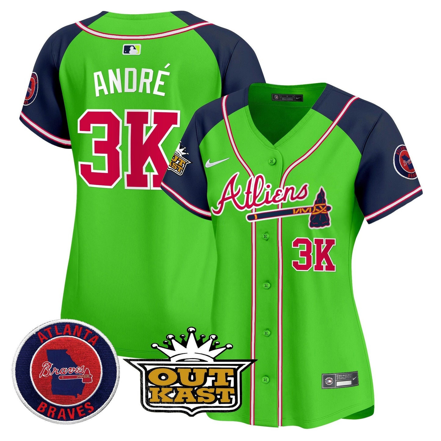 Camisa MLB Women’s Atlanta Atliens Vapor Premier Limited Jersey