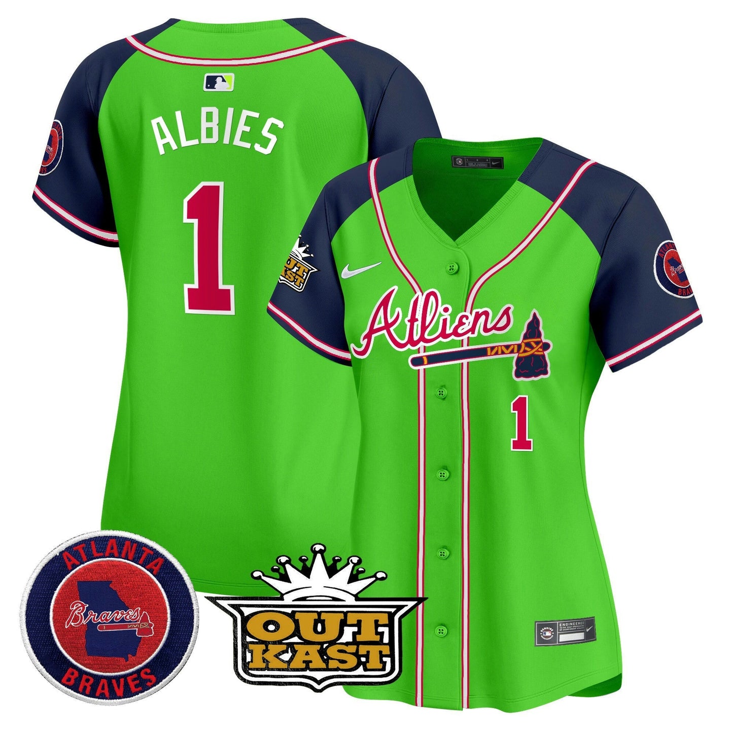 Camisa MLB Women’s Atlanta Atliens Vapor Premier Limited Jersey