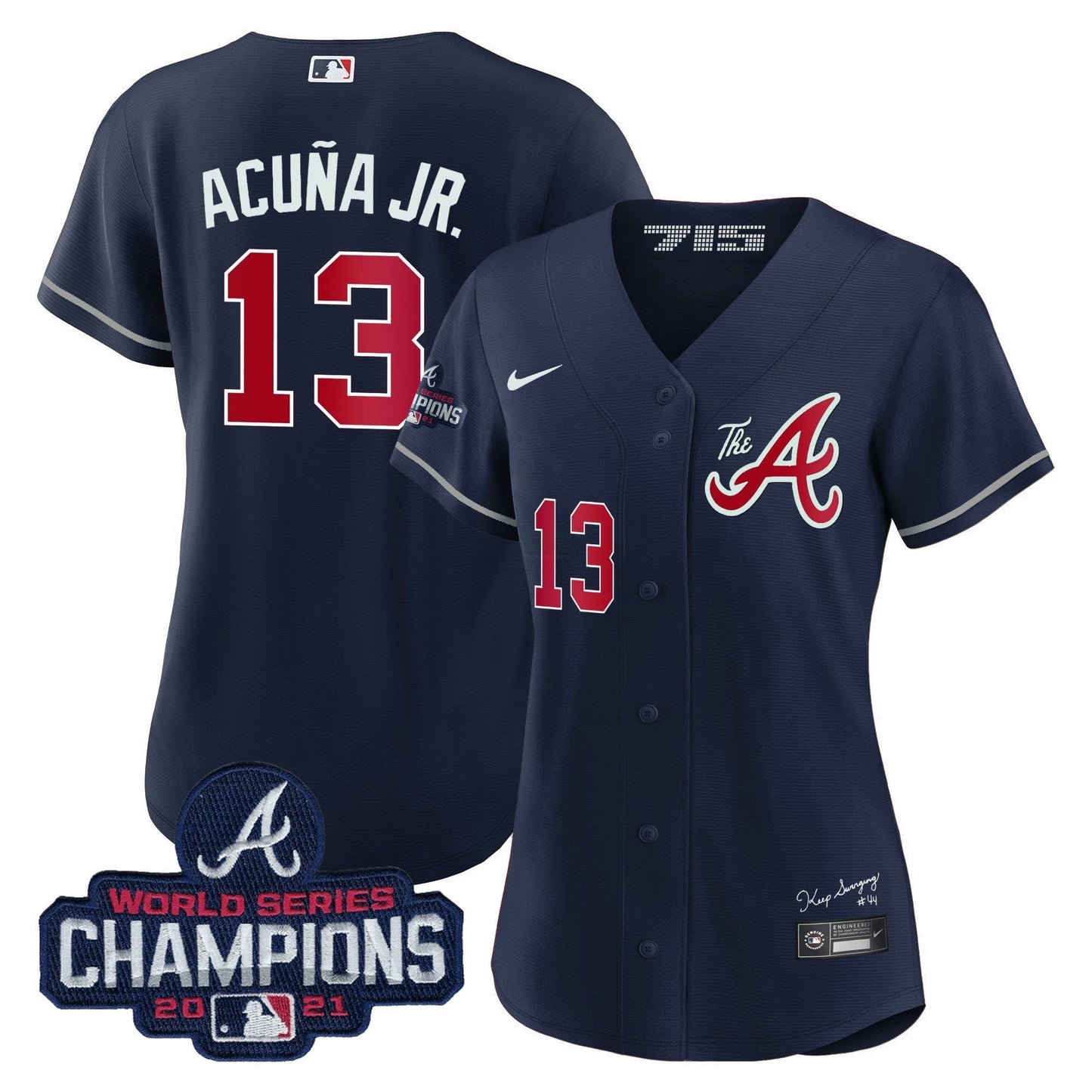 Camisa MLB Women’s Atlanta Champions City Connect Dourada Jersey
