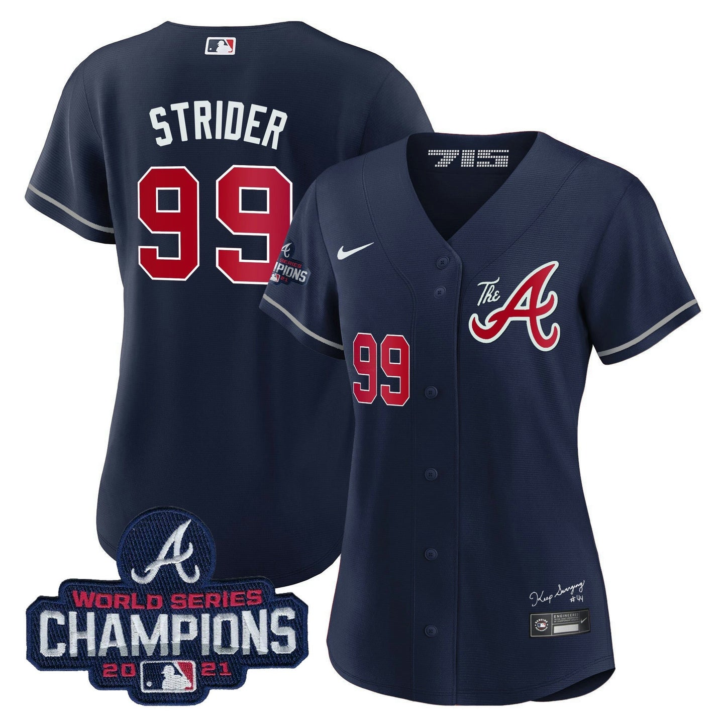 Camisa MLB Women’s Atlanta Champions City Connect Dourada Jersey