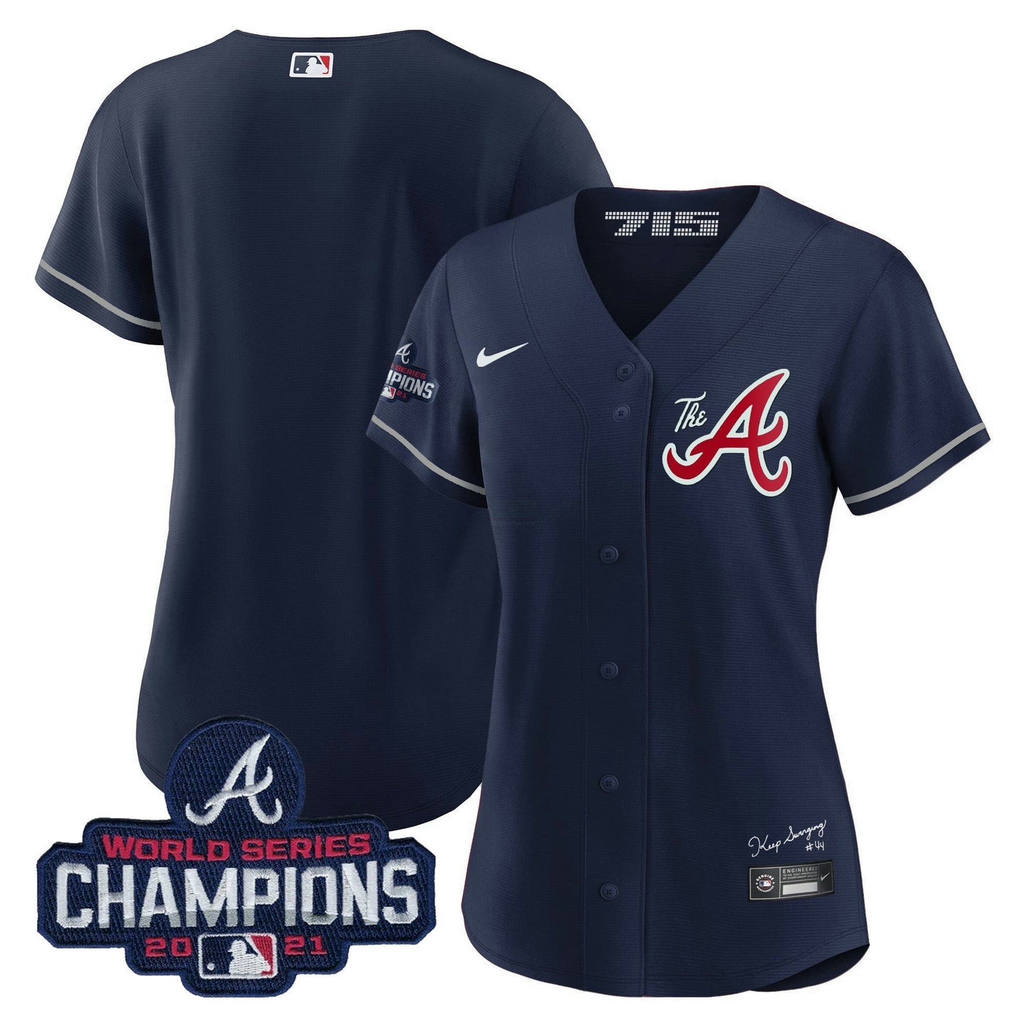 Camisa MLB Women’s Atlanta Champions City Connect Dourada Jersey