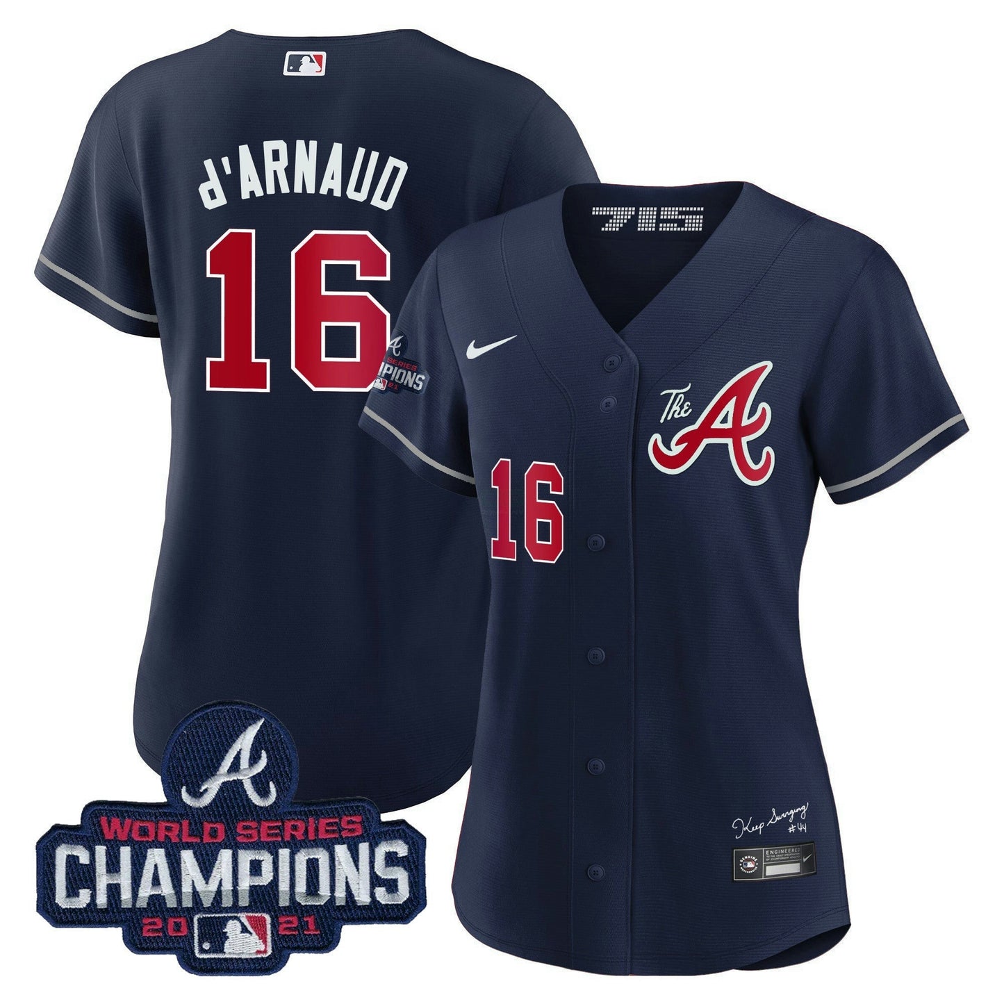 Camisa MLB Women’s Atlanta Champions City Connect Dourada Jersey