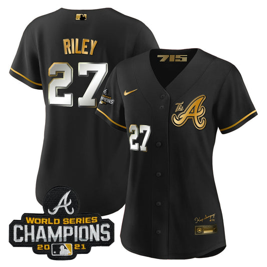 Camisa MLB Women’s Atlanta Champions City Connect Dourada Jersey