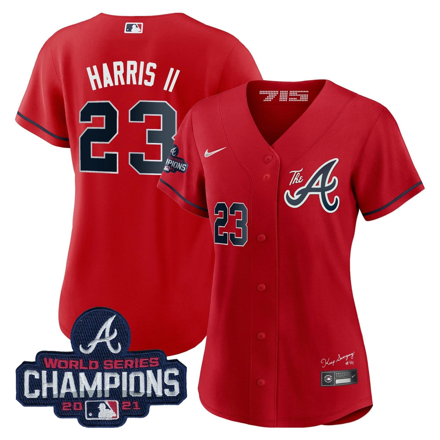 Camisa MLB Women’s Atlanta Champions City Connect Dourada Jersey