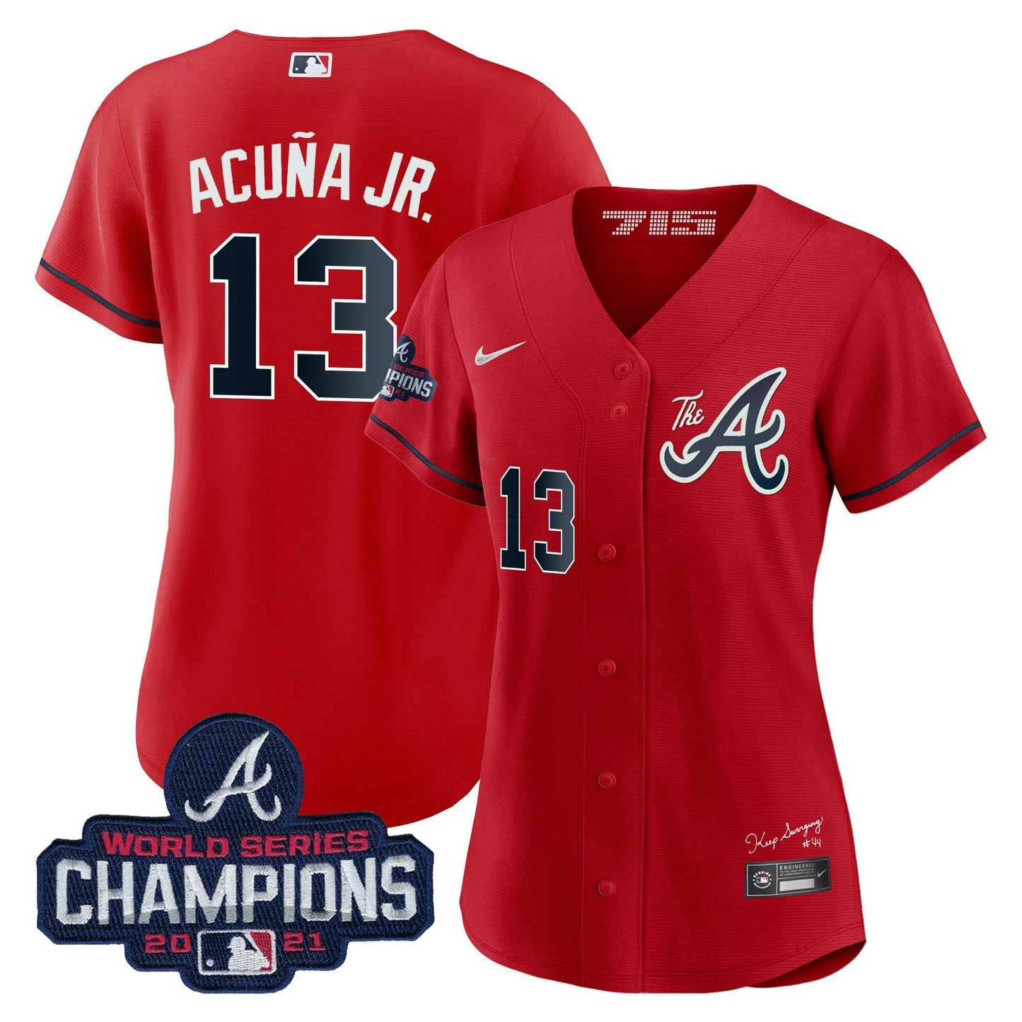 Camisa MLB Women’s Atlanta Champions City Connect Dourada Jersey