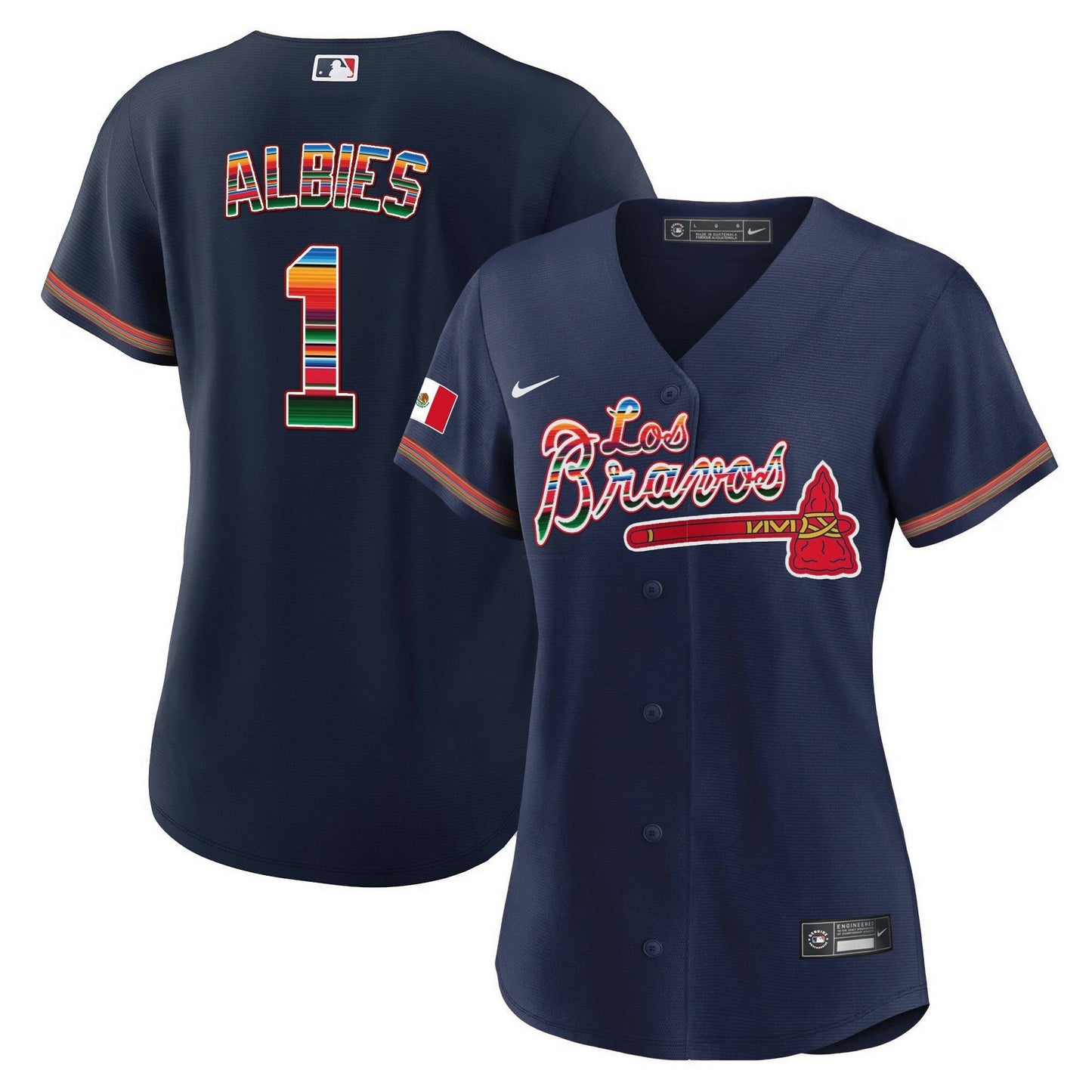 Camisa MLB Women’s Atlanta Los Bravos Mexico Jersey