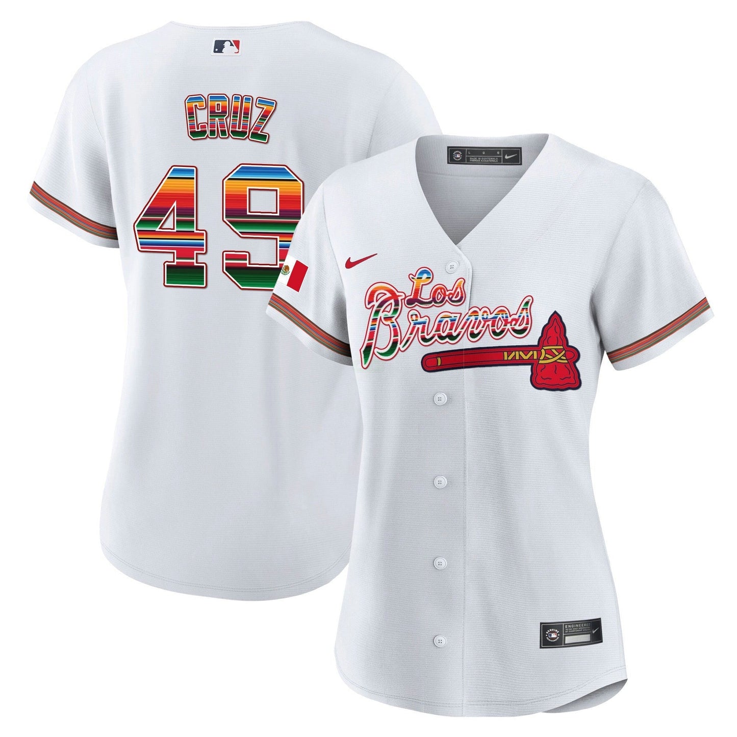Camisa MLB Women’s Atlanta Los Bravos Mexico Jersey