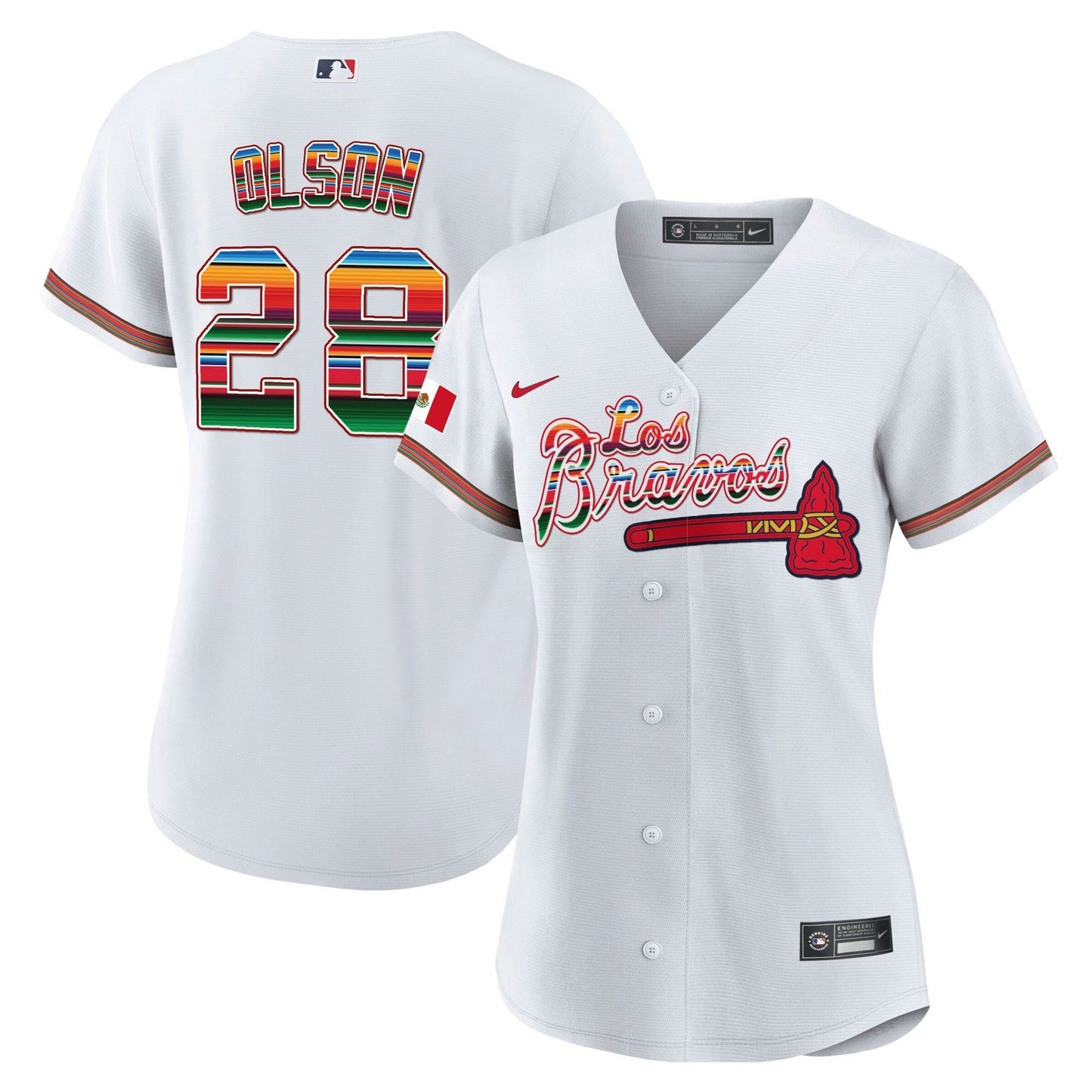 Camisa MLB Women’s Atlanta Los Bravos Mexico Jersey