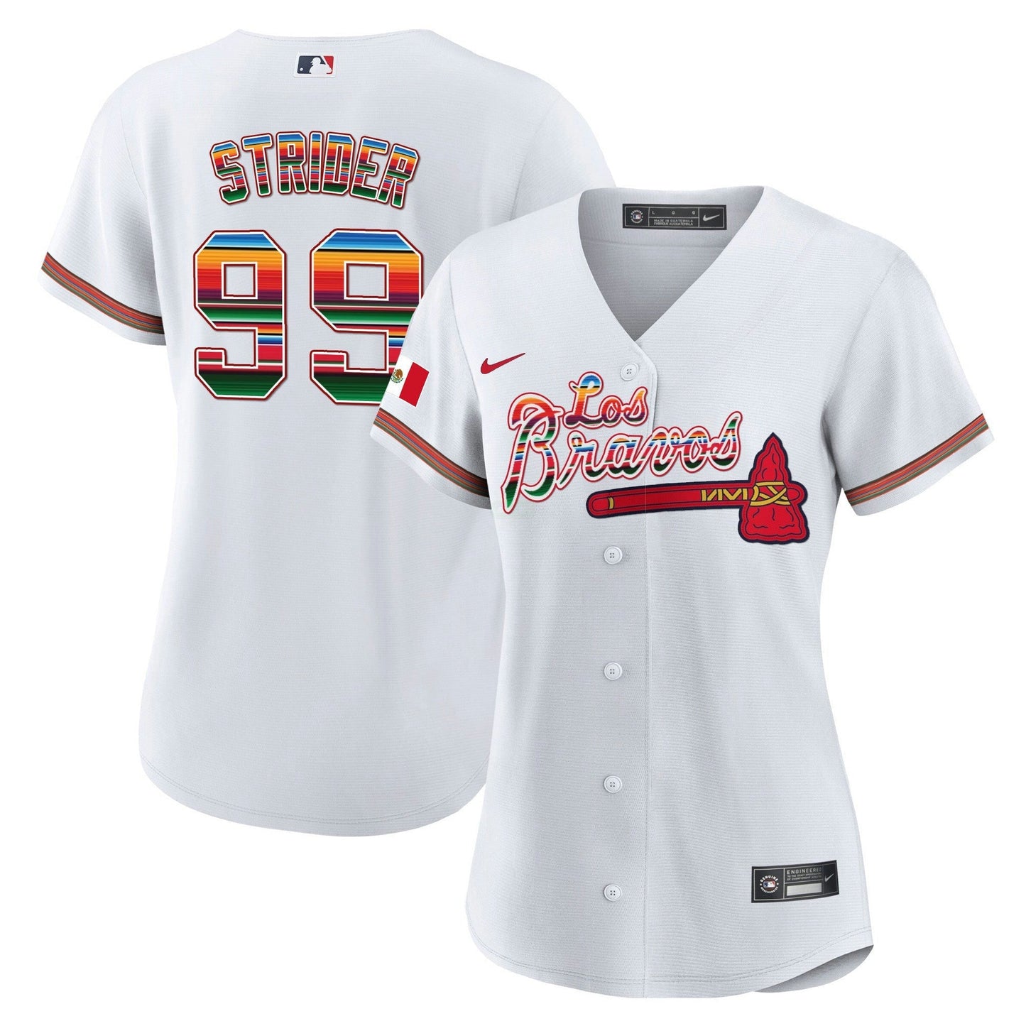 Camisa MLB Women’s Atlanta Los Bravos Mexico Jersey