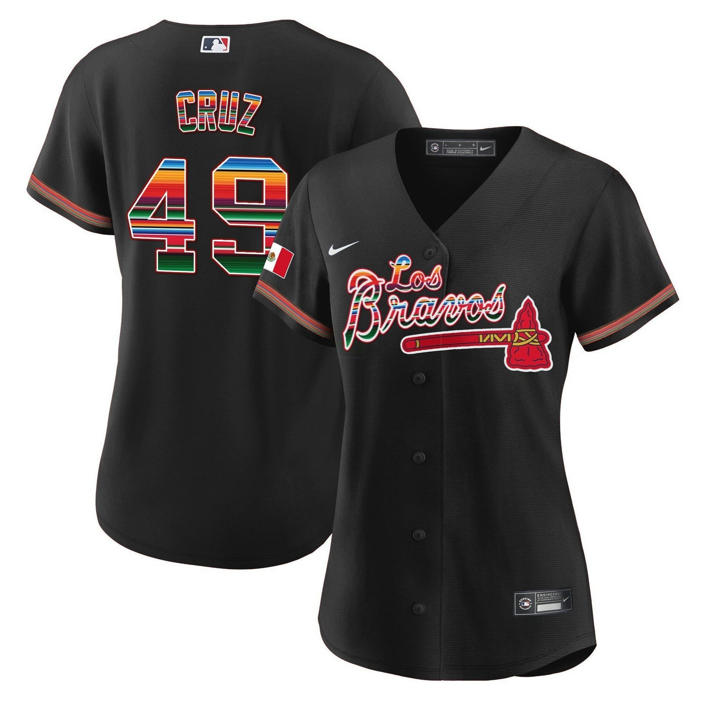 Camisa MLB Women’s Atlanta Los Bravos Mexico Jersey