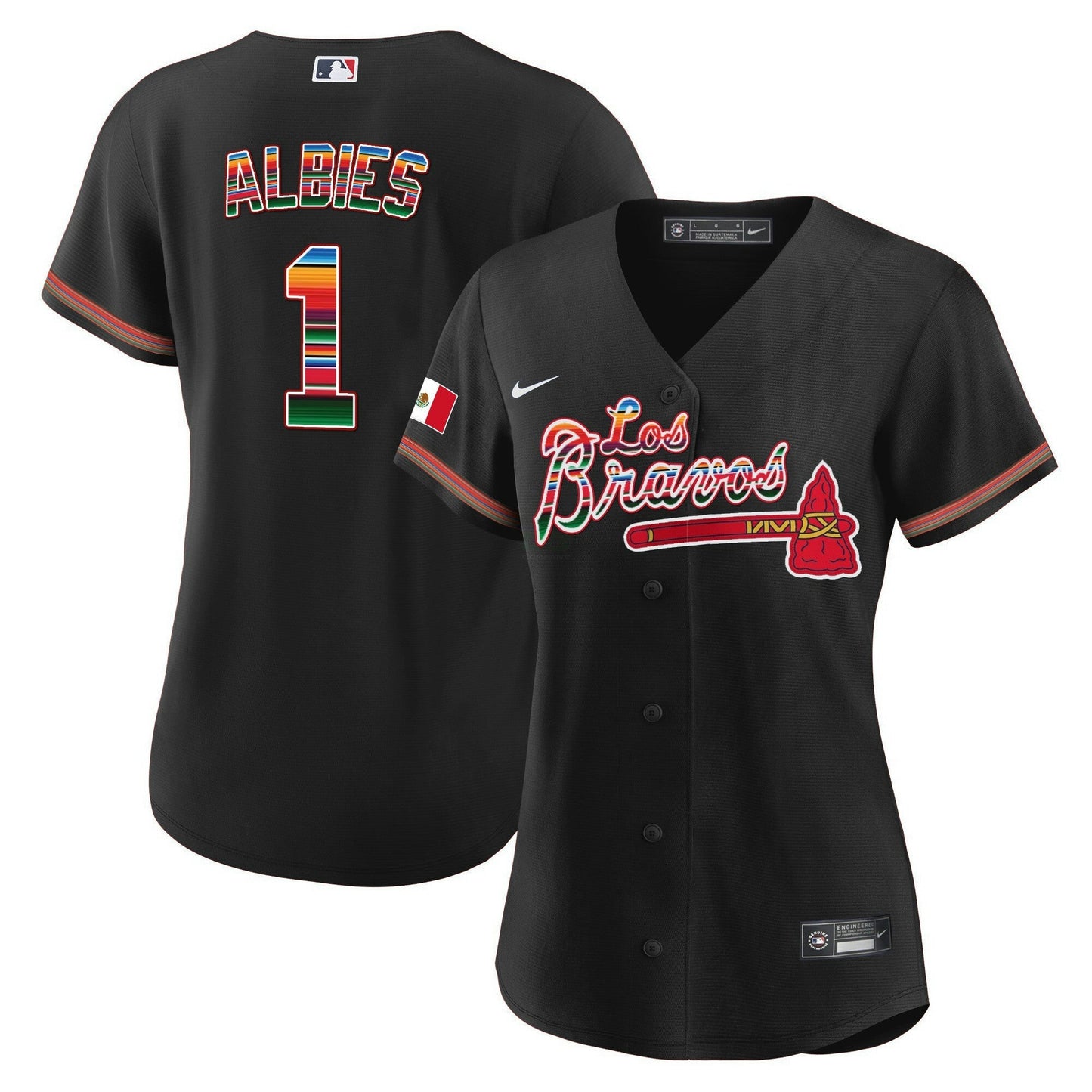 Camisa MLB Women’s Atlanta Los Bravos Mexico Jersey