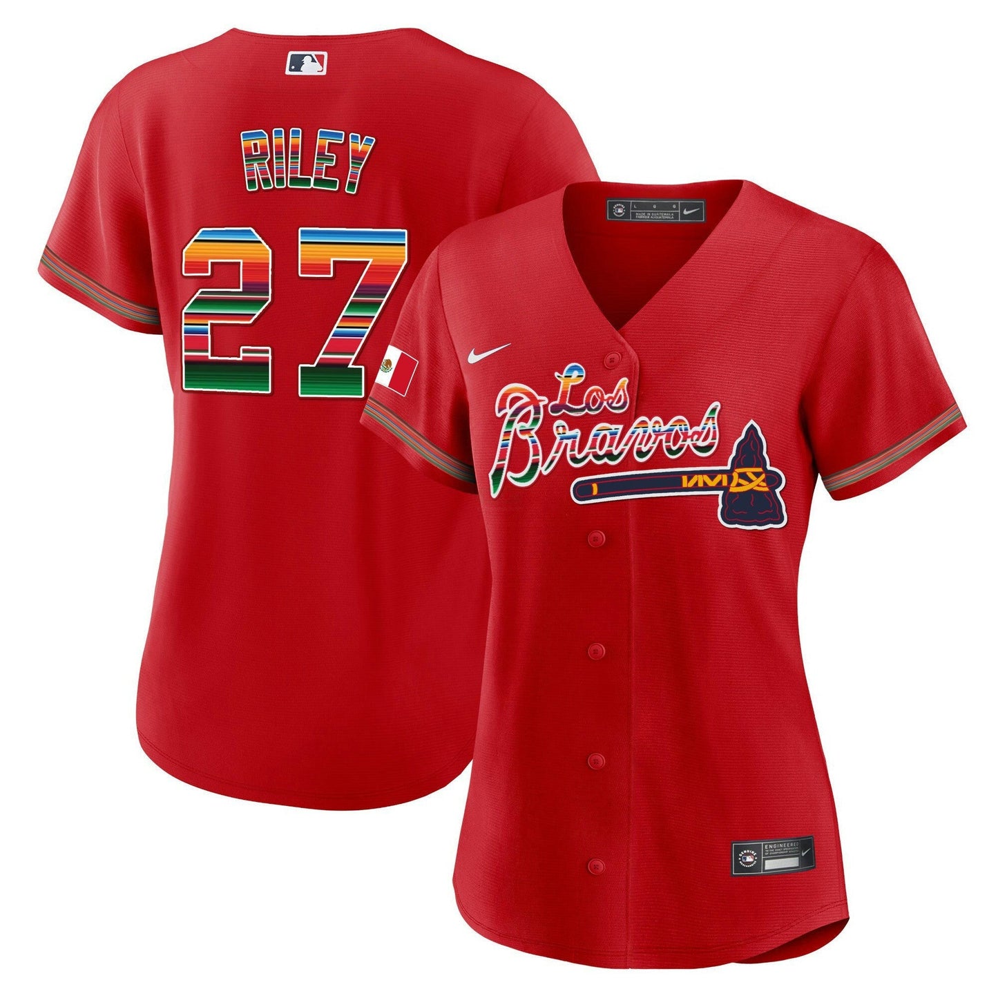 Camisa MLB Women’s Atlanta Los Bravos Mexico Jersey
