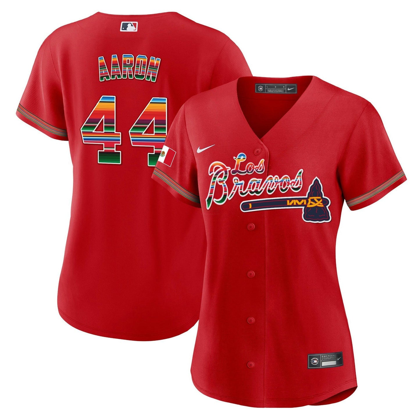Camisa MLB Women’s Atlanta Los Bravos Mexico Jersey