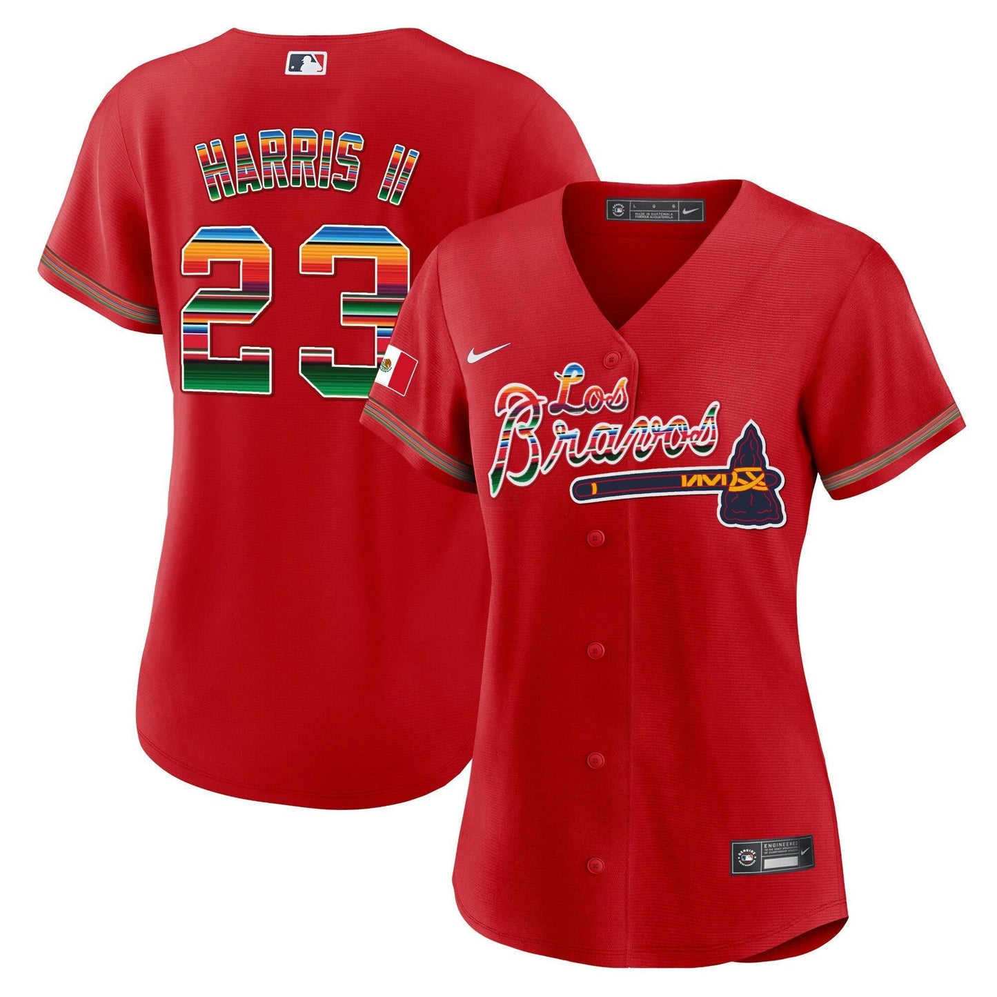 Camisa MLB Women’s Atlanta Los Bravos Mexico Jersey