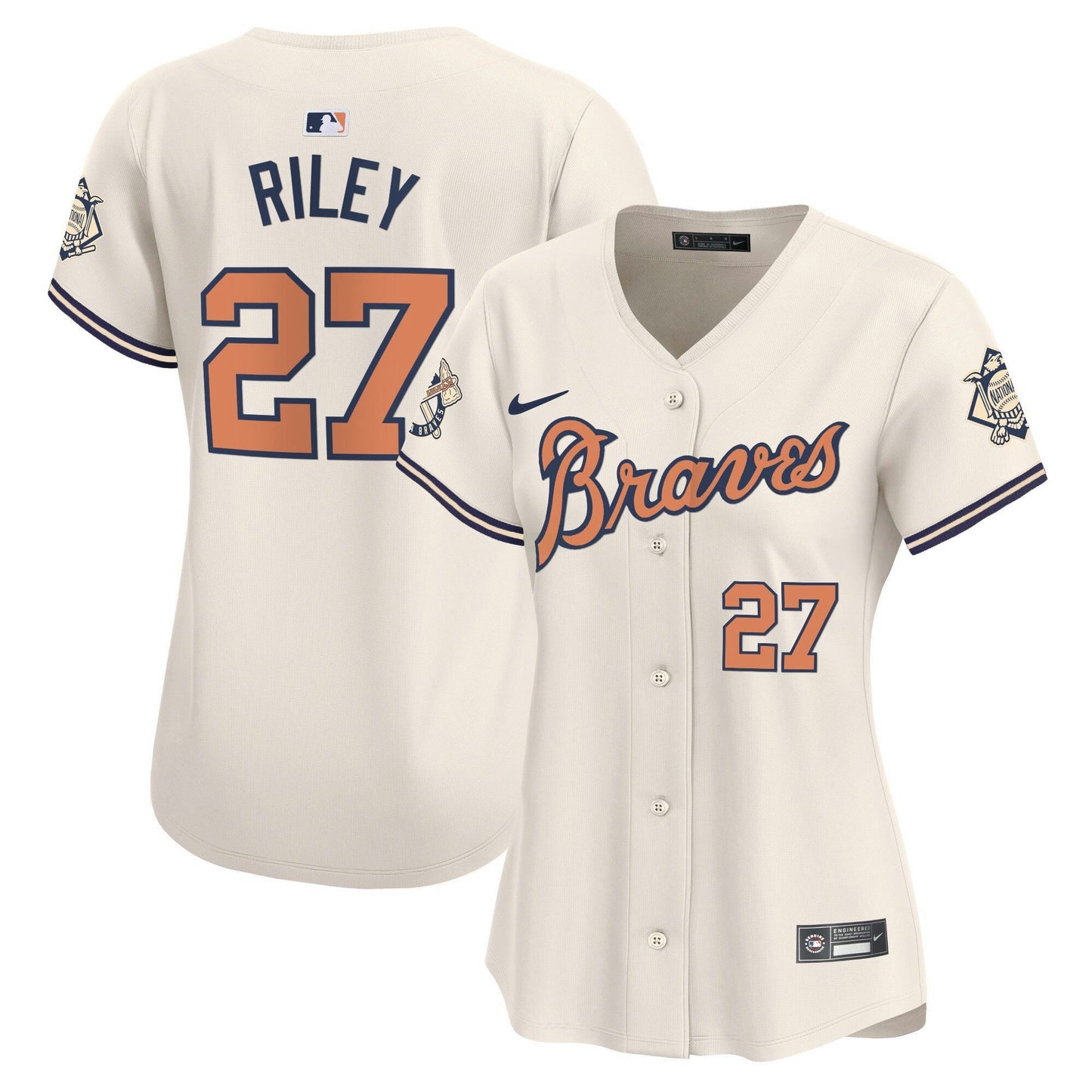 Camisa MLB Women’s Atlanta Peaches n’ Creme Vapor Premier Limited Jersey