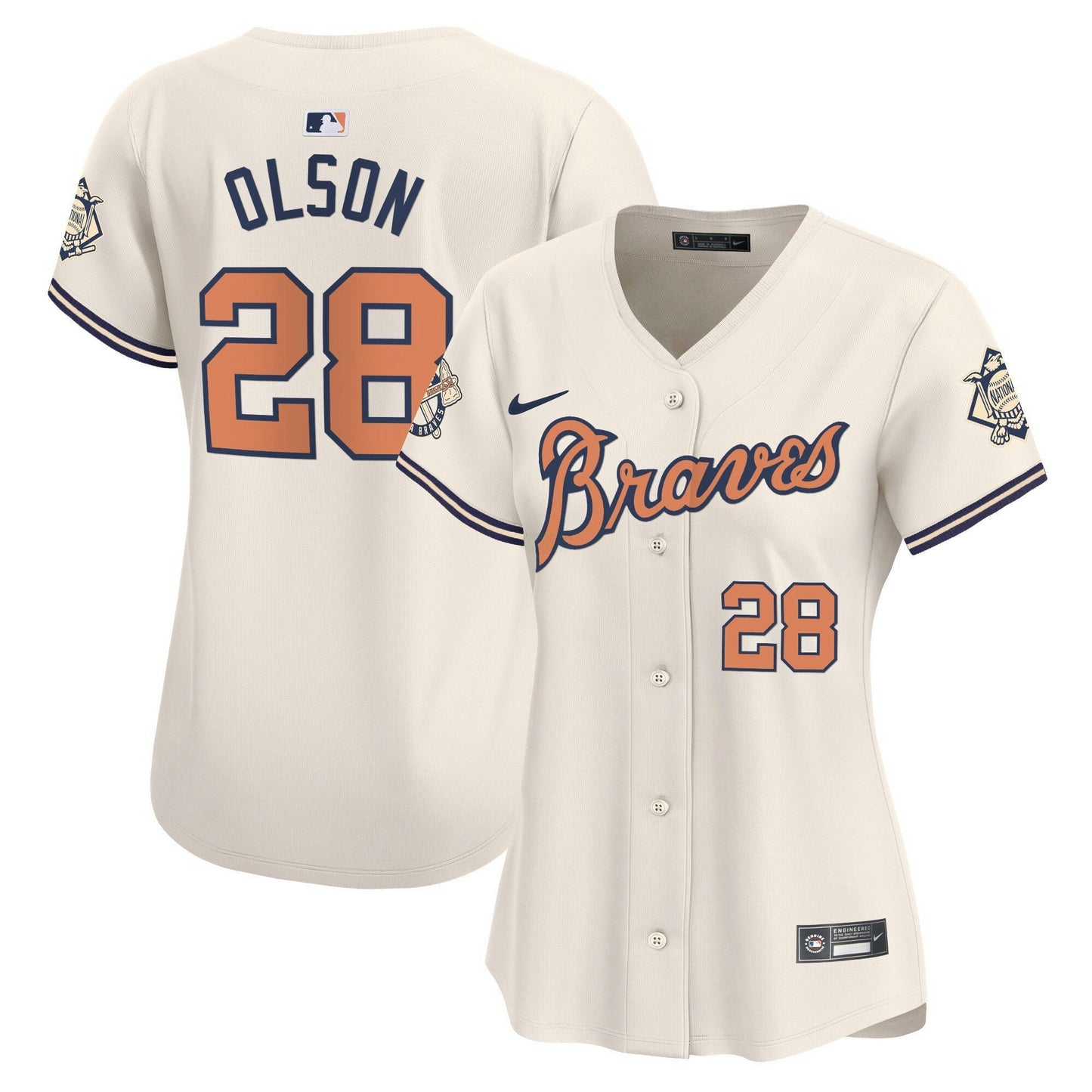 Camisa MLB Women’s Atlanta Peaches n’ Creme Vapor Premier Limited Jersey