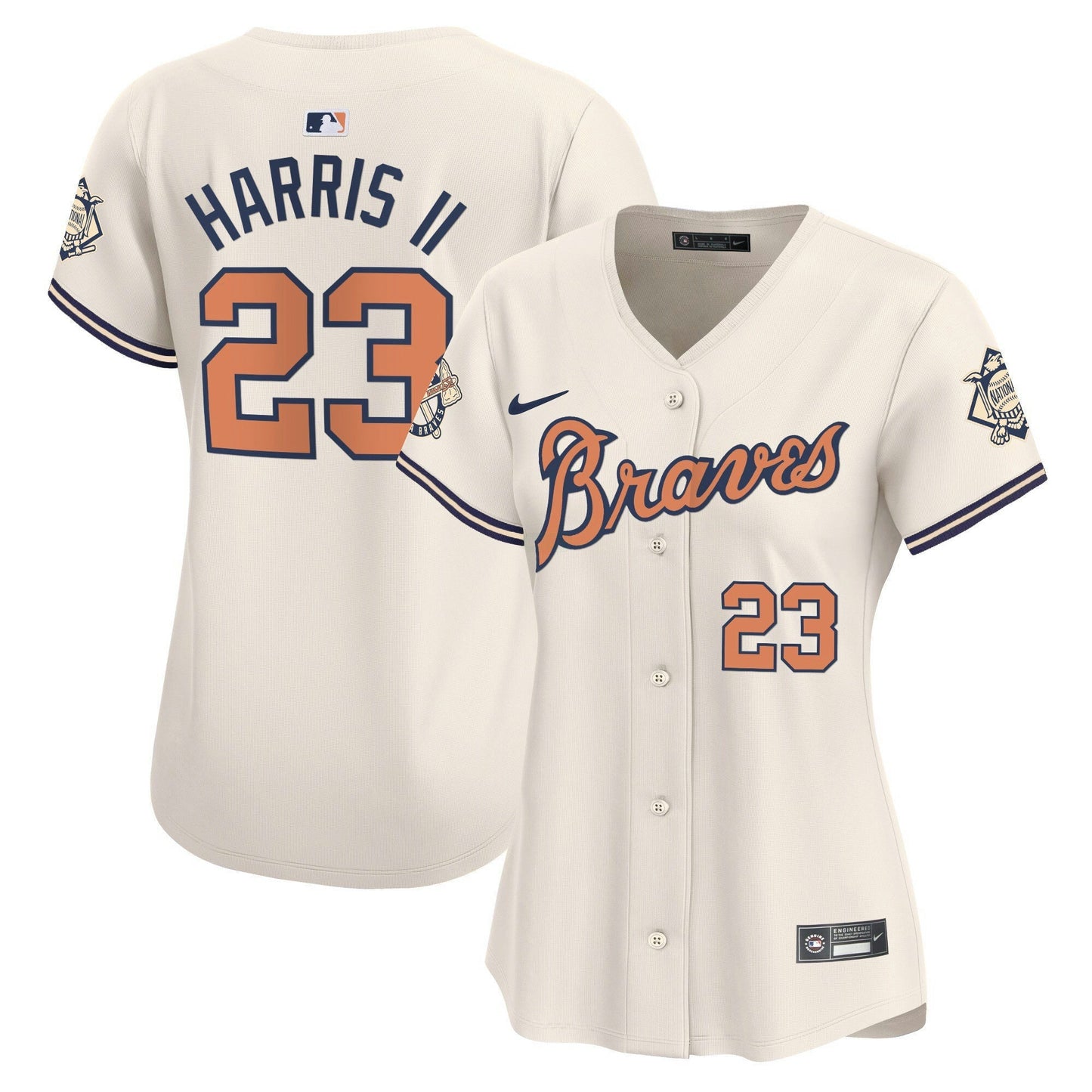 Camisa MLB Women’s Atlanta Peaches n’ Creme Vapor Premier Limited Jersey