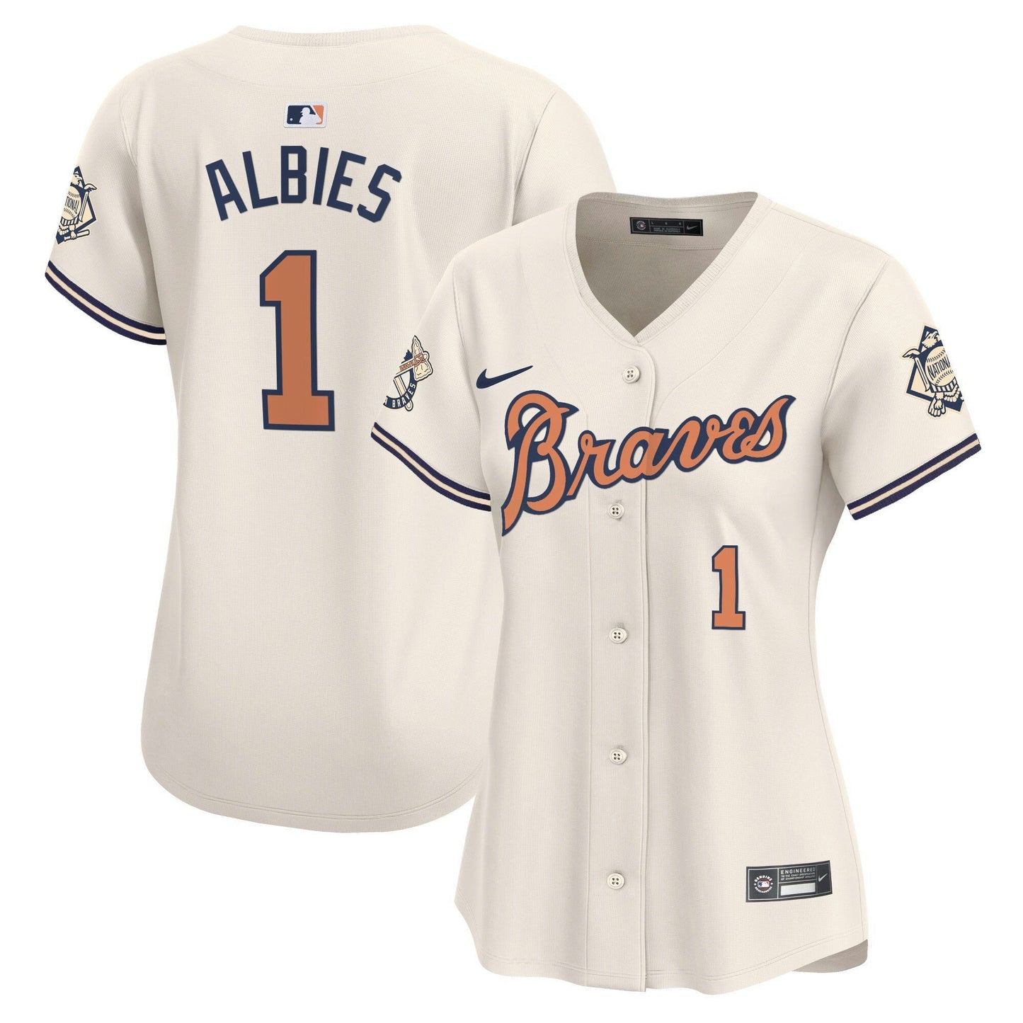 Camisa MLB Women’s Atlanta Peaches n’ Creme Vapor Premier Limited Jersey