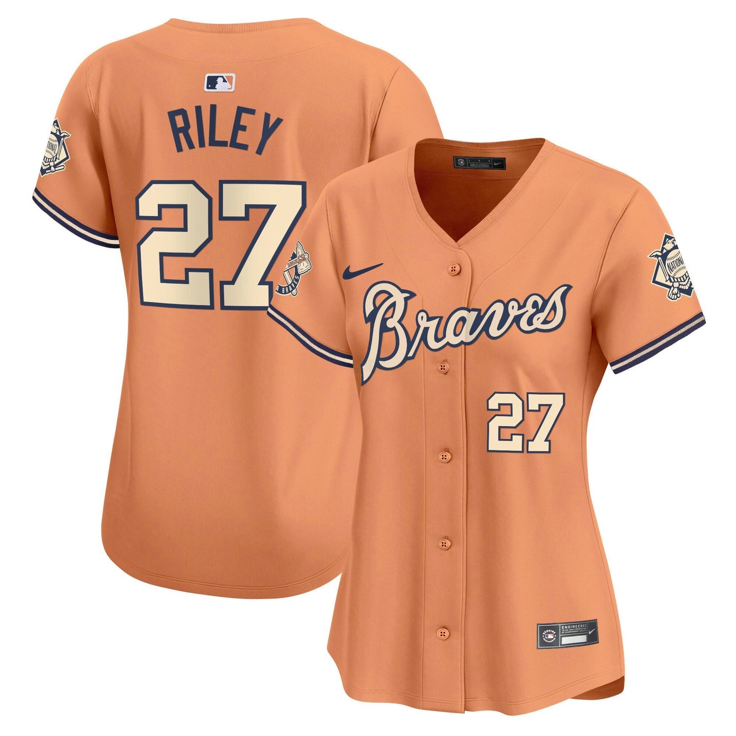 Camisa MLB Women’s Atlanta Peaches n’ Creme Vapor Premier Limited Jersey