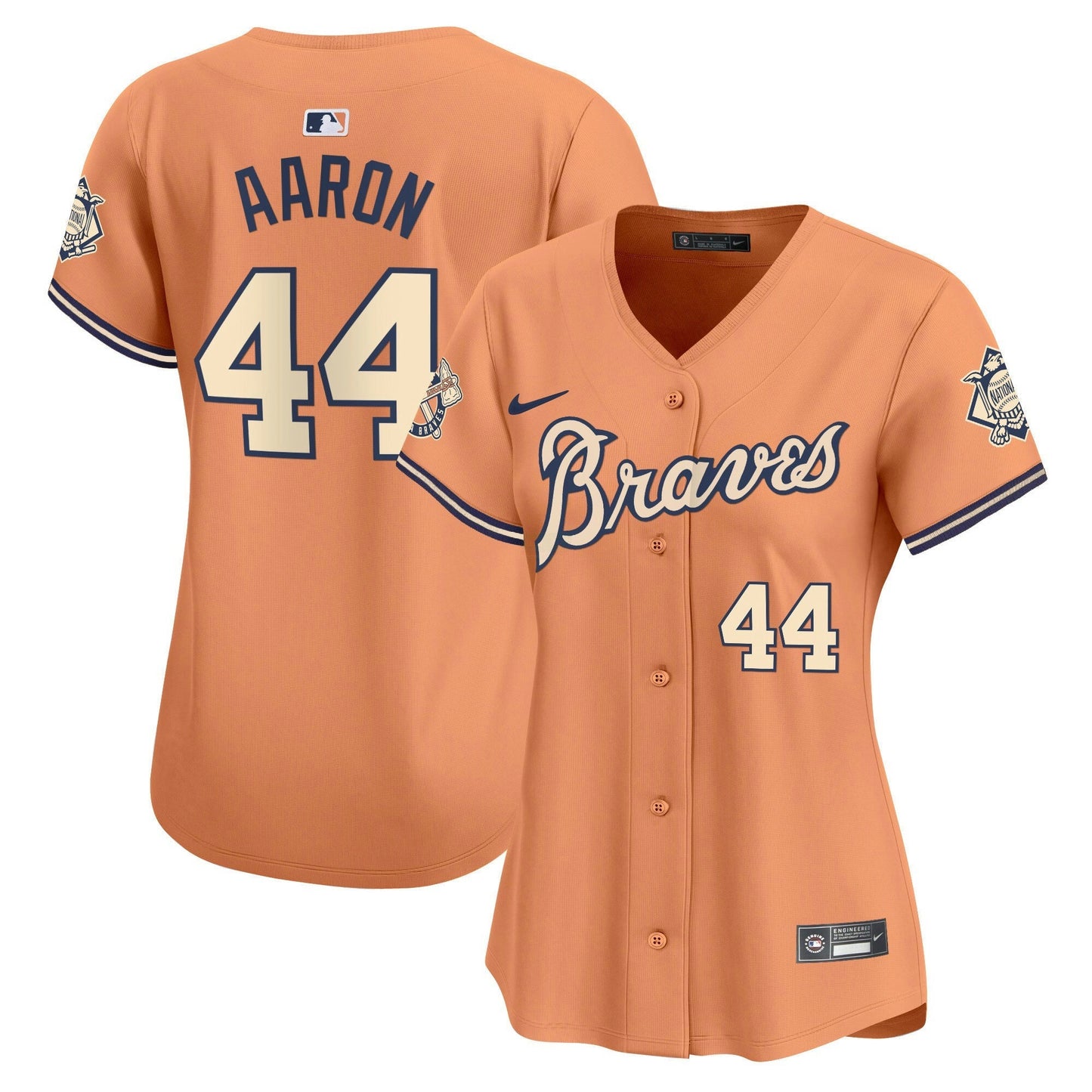 Camisa MLB Women’s Atlanta Peaches n’ Creme Vapor Premier Limited Jersey