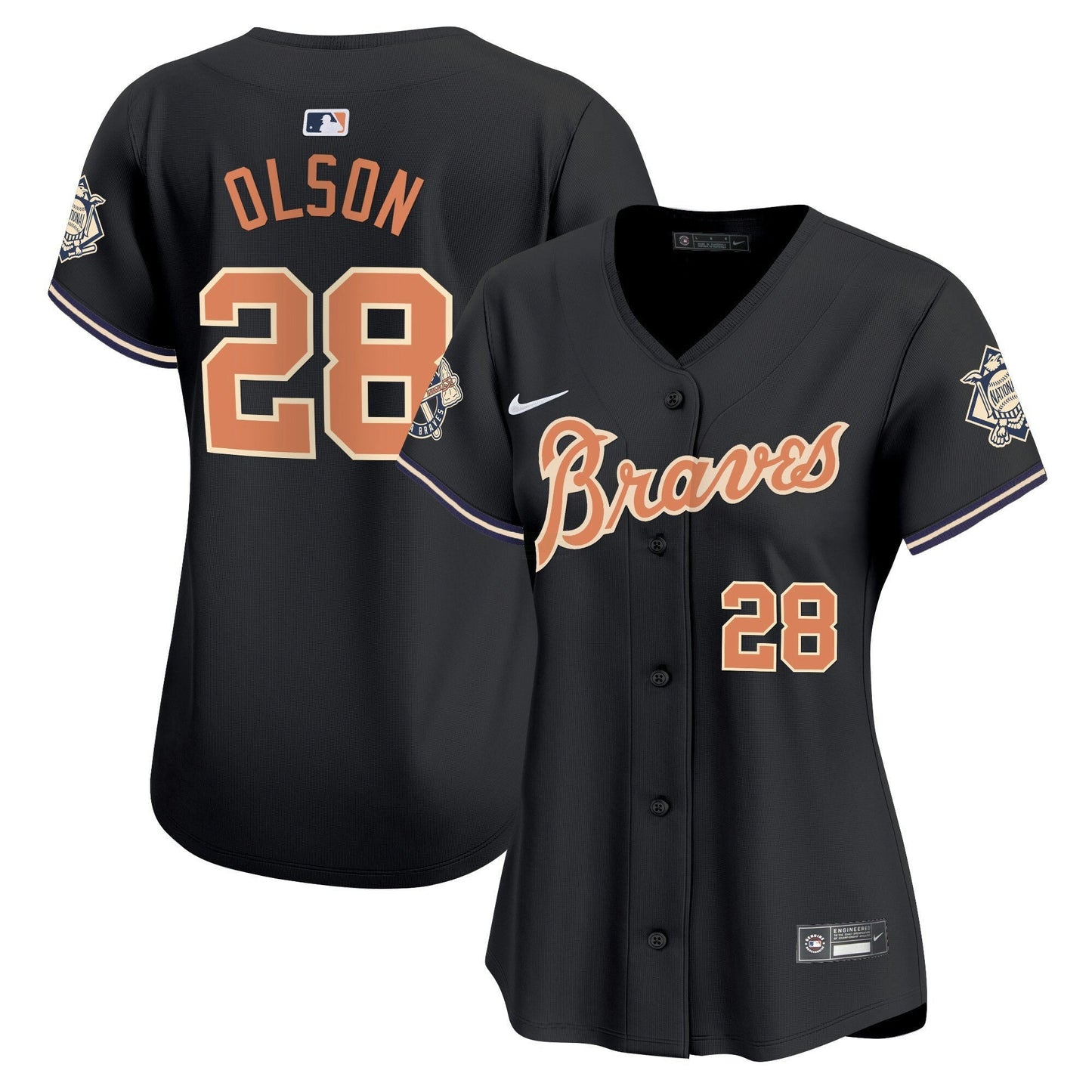 Camisa MLB Women’s Atlanta Peaches n’ Creme Vapor Premier Limited Jersey