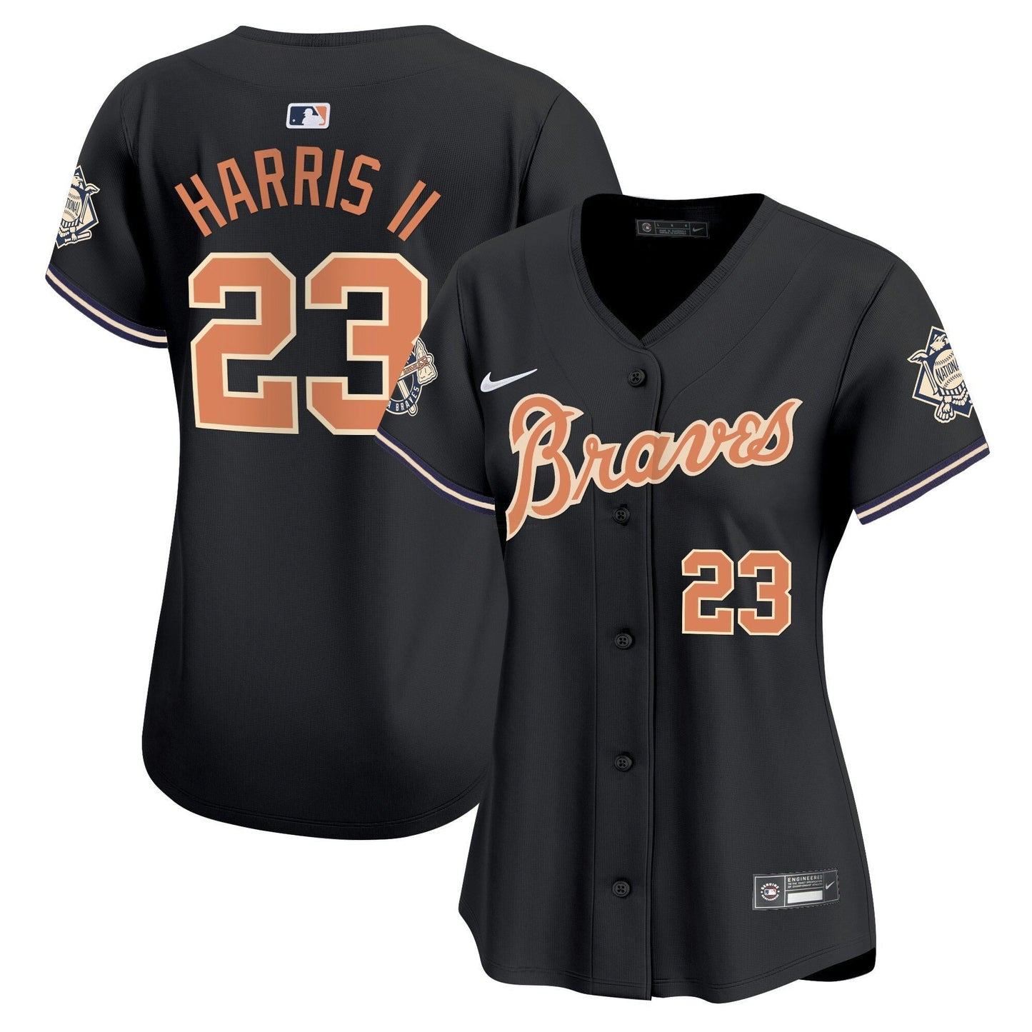 Camisa MLB Women’s Atlanta Peaches n’ Creme Vapor Premier Limited Jersey