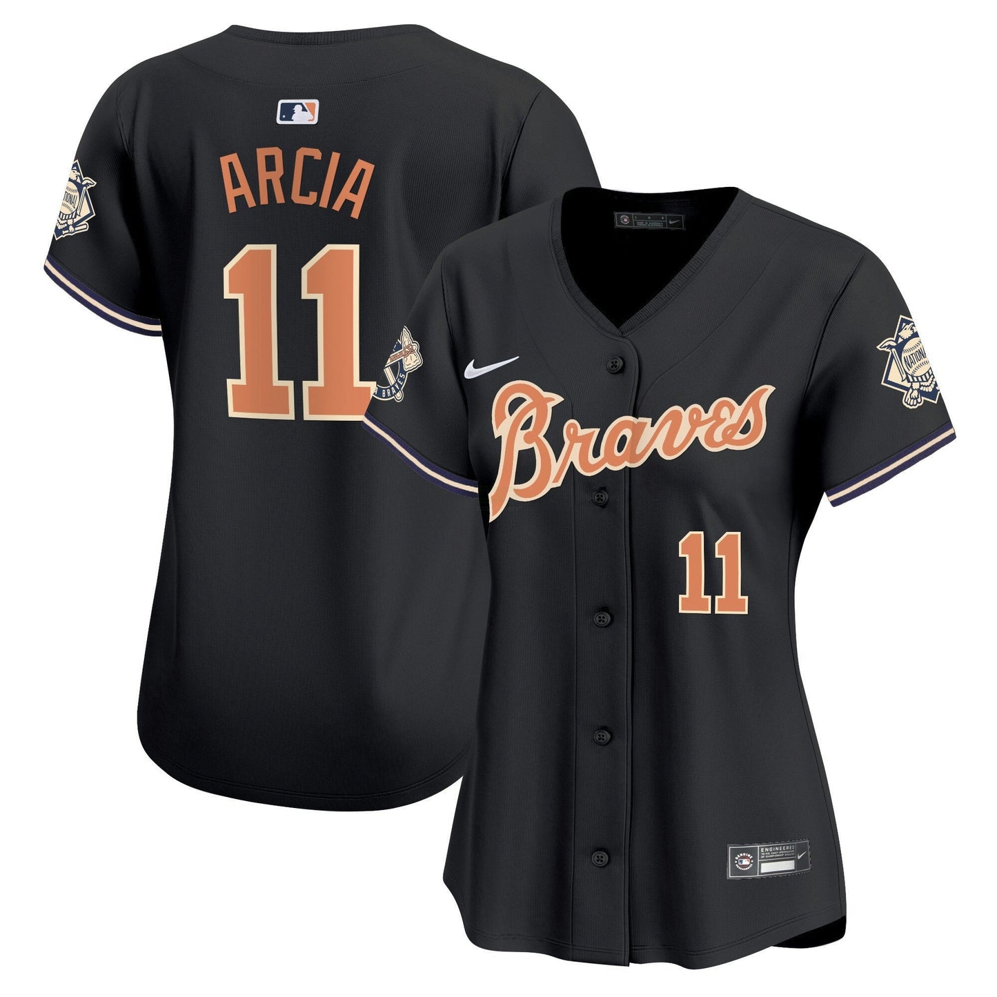 Camisa MLB Women’s Atlanta Peaches n’ Creme Vapor Premier Limited Jersey